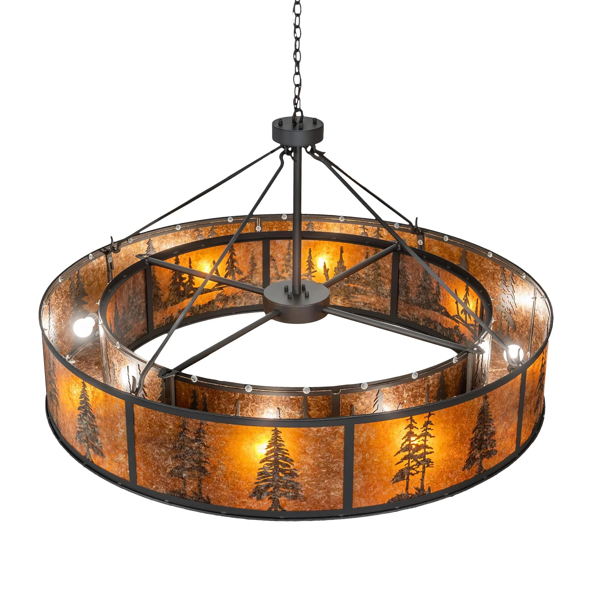 Meyda Lighting Tall Pines 62 Inch Large Pendant Cp780007 - Image 3