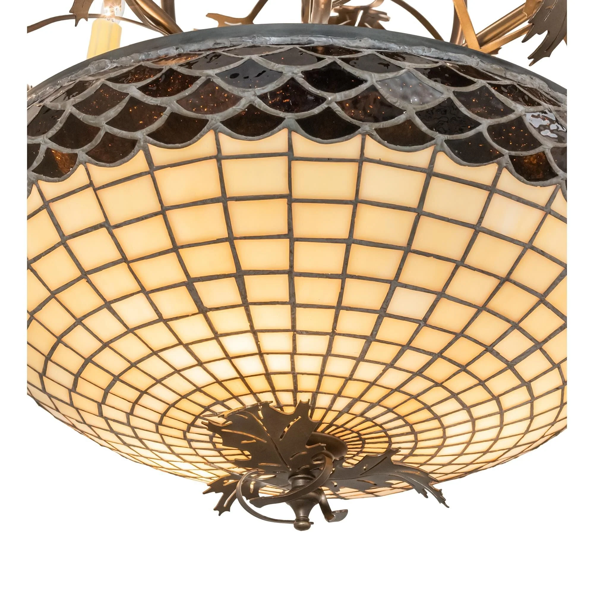 Meyda Lighting Greenbriar Oak 36 Inch 11 Light Chandelier Cp779771 - Image 3