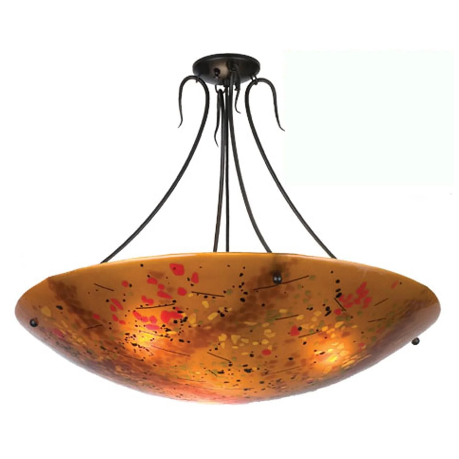 Meyda Lighting Biscotti 30 Inch 3 Light Semi Flush Mount Cp41258 - Image 1
