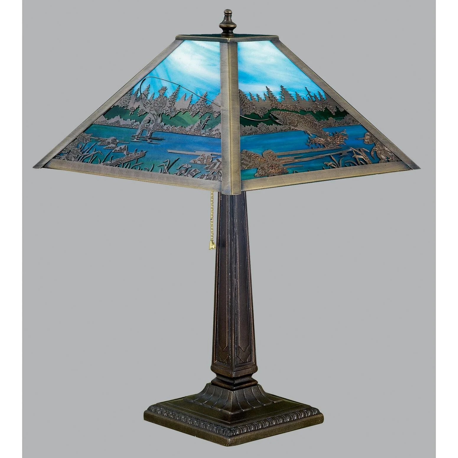 Meyda Lighting Fly Fishing Creek 21 Inch Table Lamp Cp188548 - Image 1