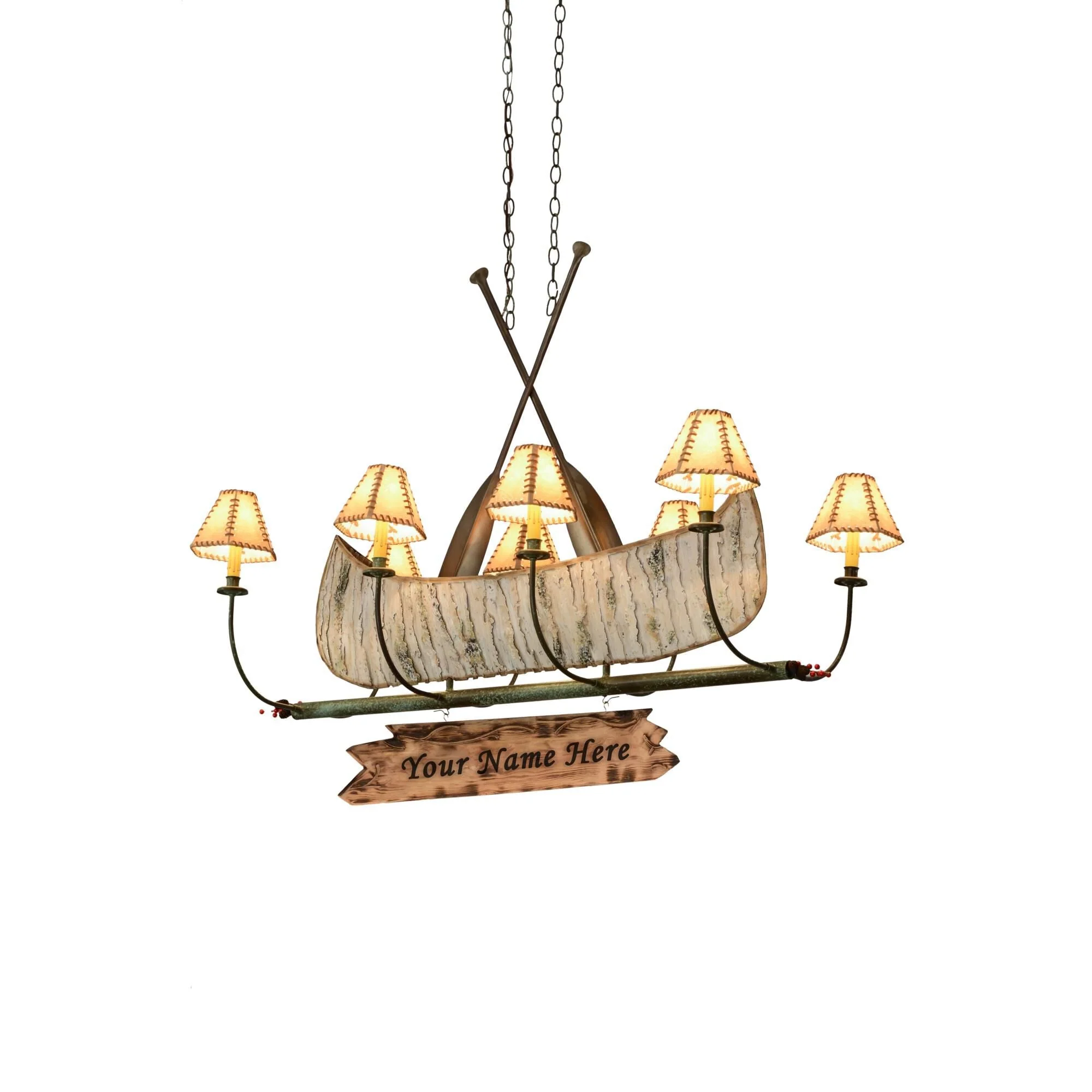 Meyda Lighting Personalized Canoe 50 Inch 8 Light Chandelier Cp41778 - Image 1