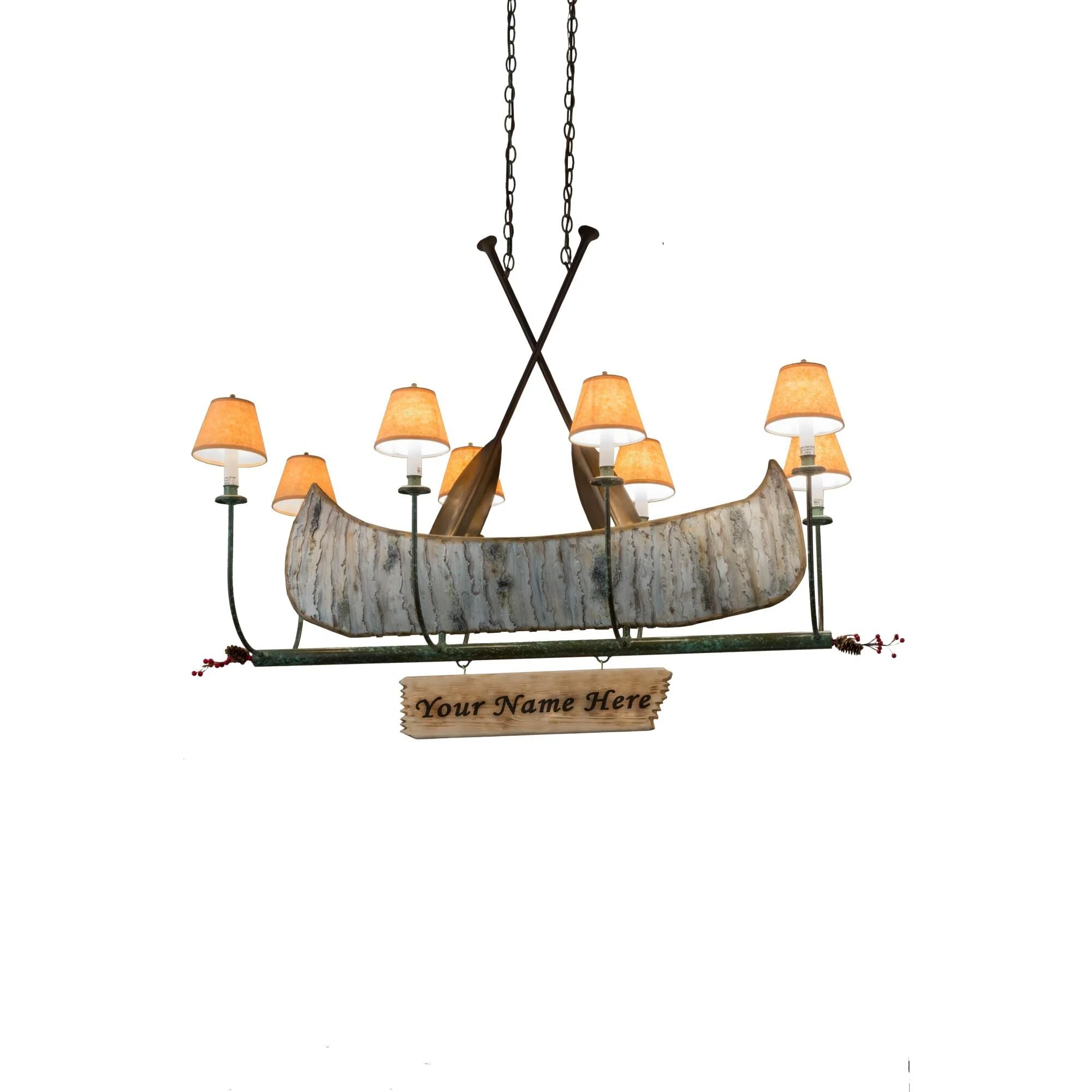 Meyda Lighting Personalized Canoe 48 Inch 8 Light Mini Chandelier Cp41786 - Image 1