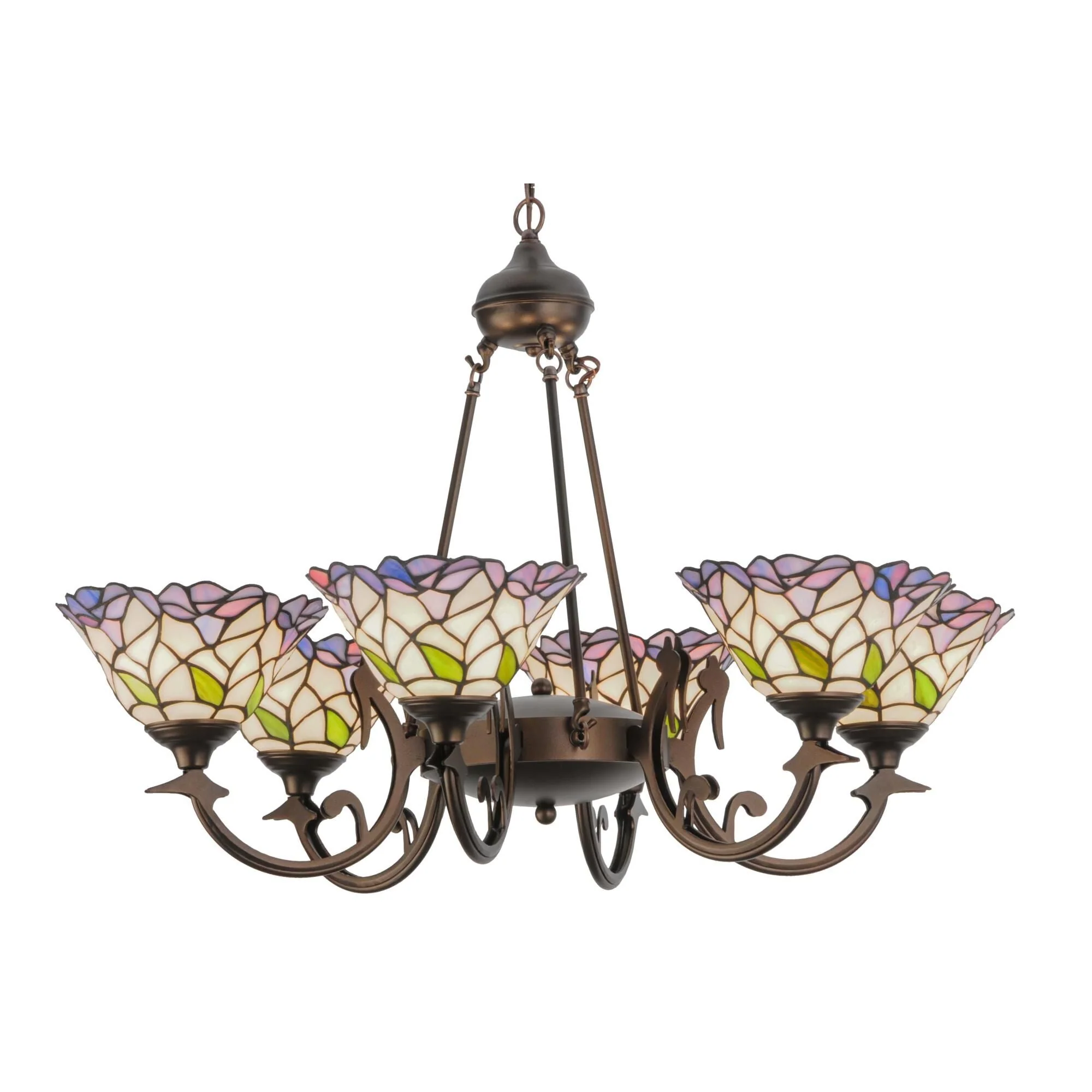 Meyda Lighting Daffodil Bell 33 Inch 6 Light Chandelier Cp42167 - Image 1