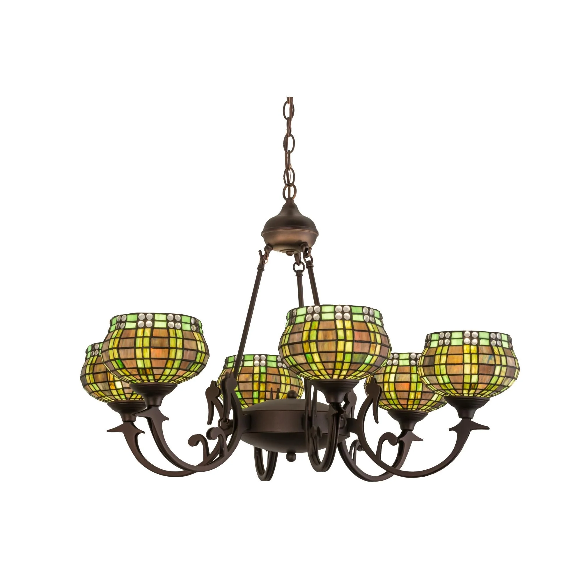 Meyda Lighting Jeweled Basket 32 Inch 6 Light Chandelier Cp42179 - Image 1