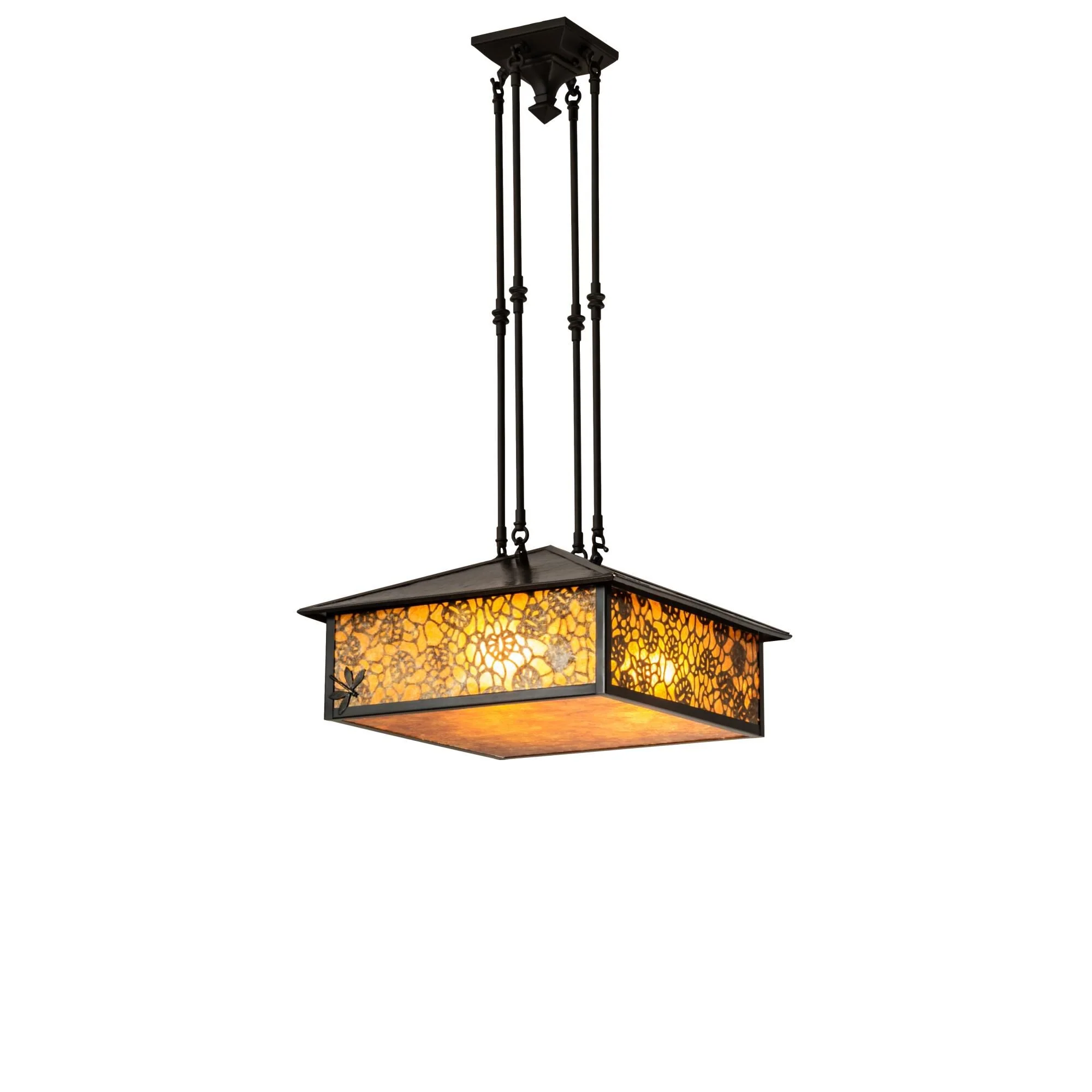 Meyda Lighting Lotus Leaf 247 Inch Large Pendant Cp43270 - Image 1