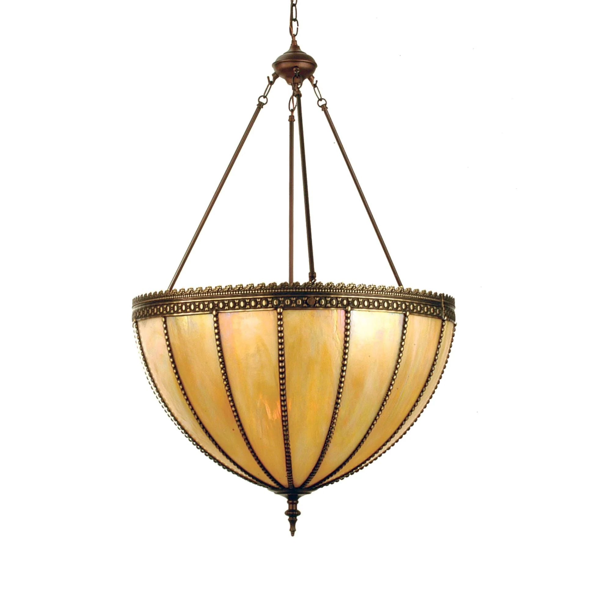 Meyda Lighting Gothic Beige Iridescent 25 Inch Large Pendant Cp43700 - Image 1