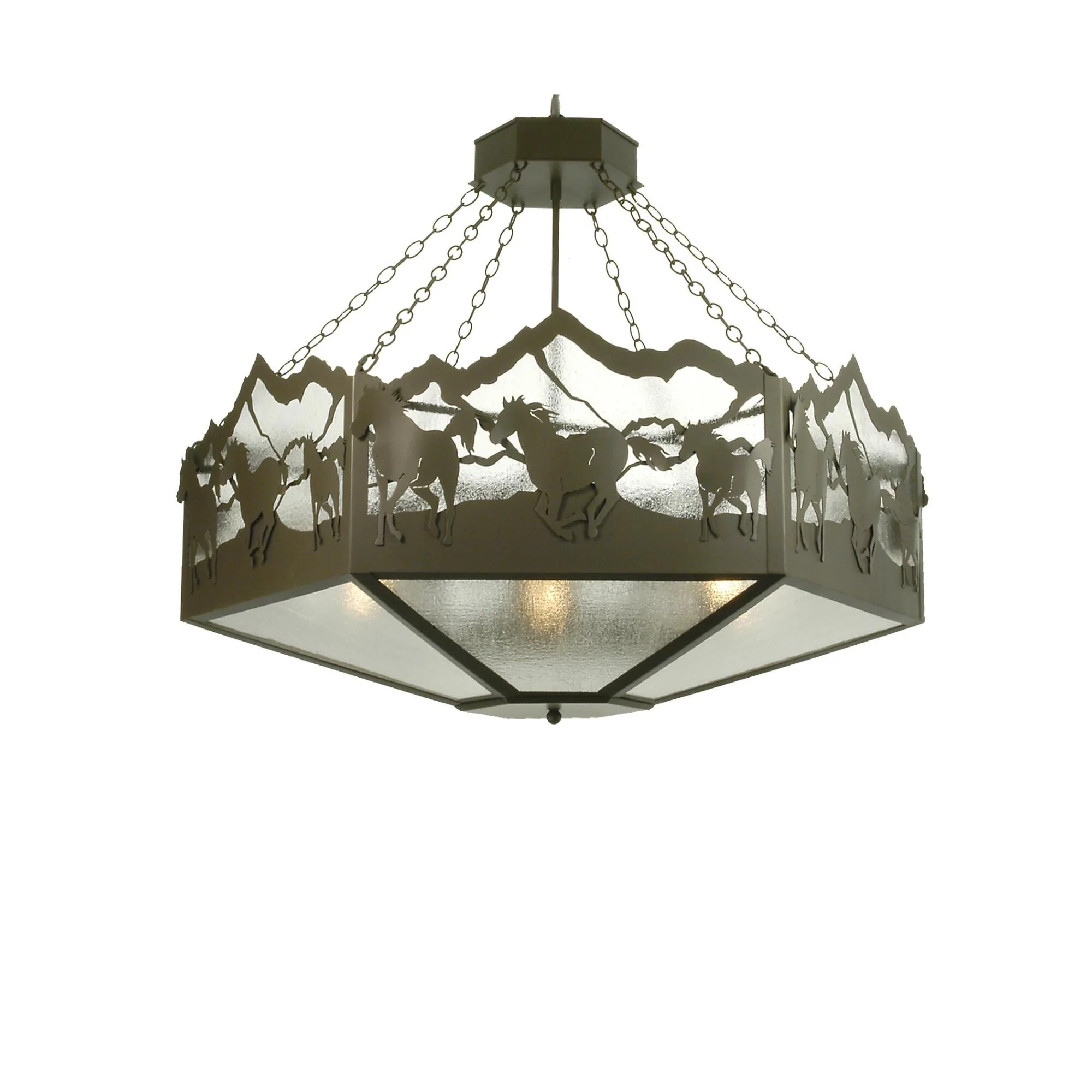 Meyda Lighting Wild Horses 48 Inch Large Pendant Cp43938 - Image 1
