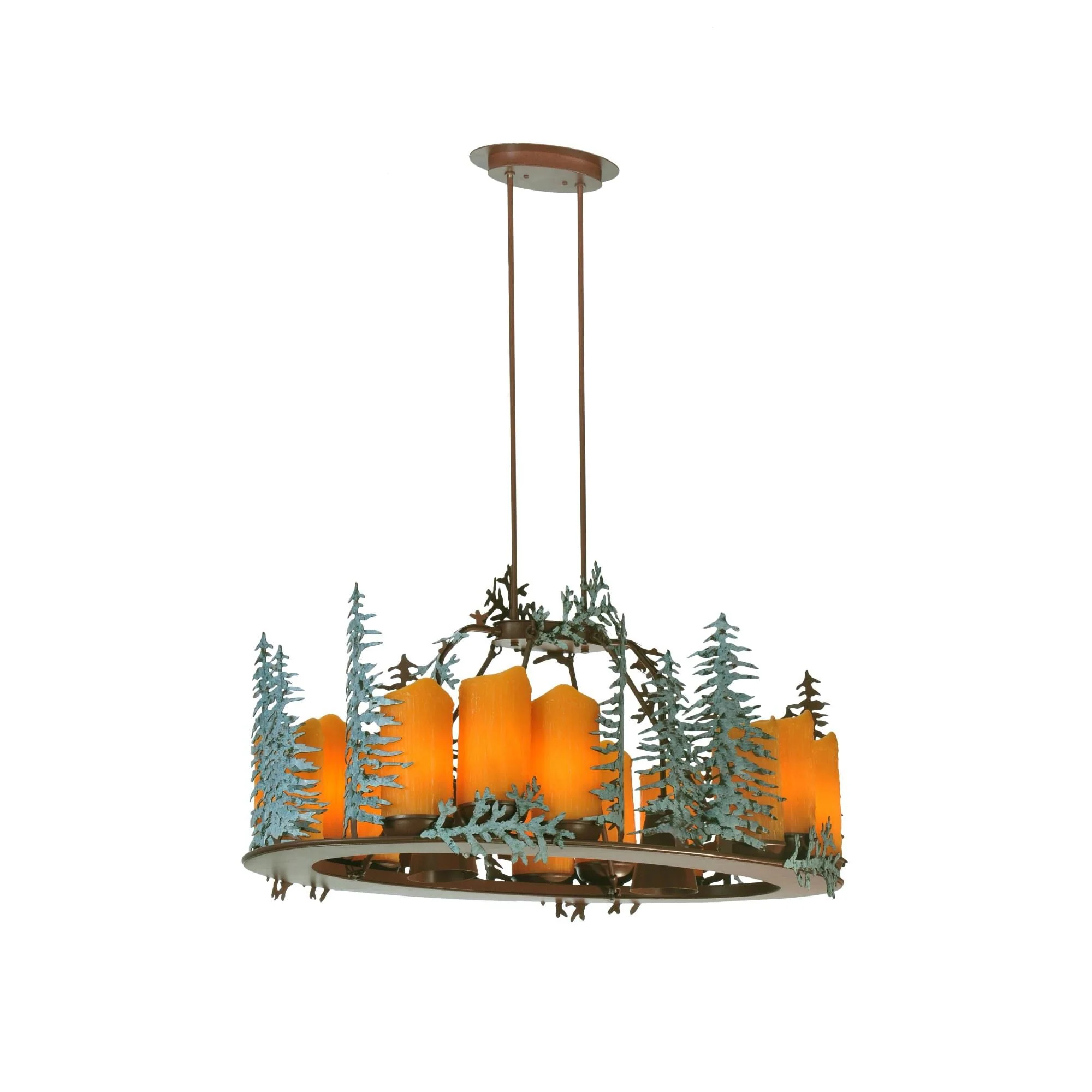 Meyda Lighting Tall Pines 42 Inch 12 Light Chandelier Cp45277 - Image 1