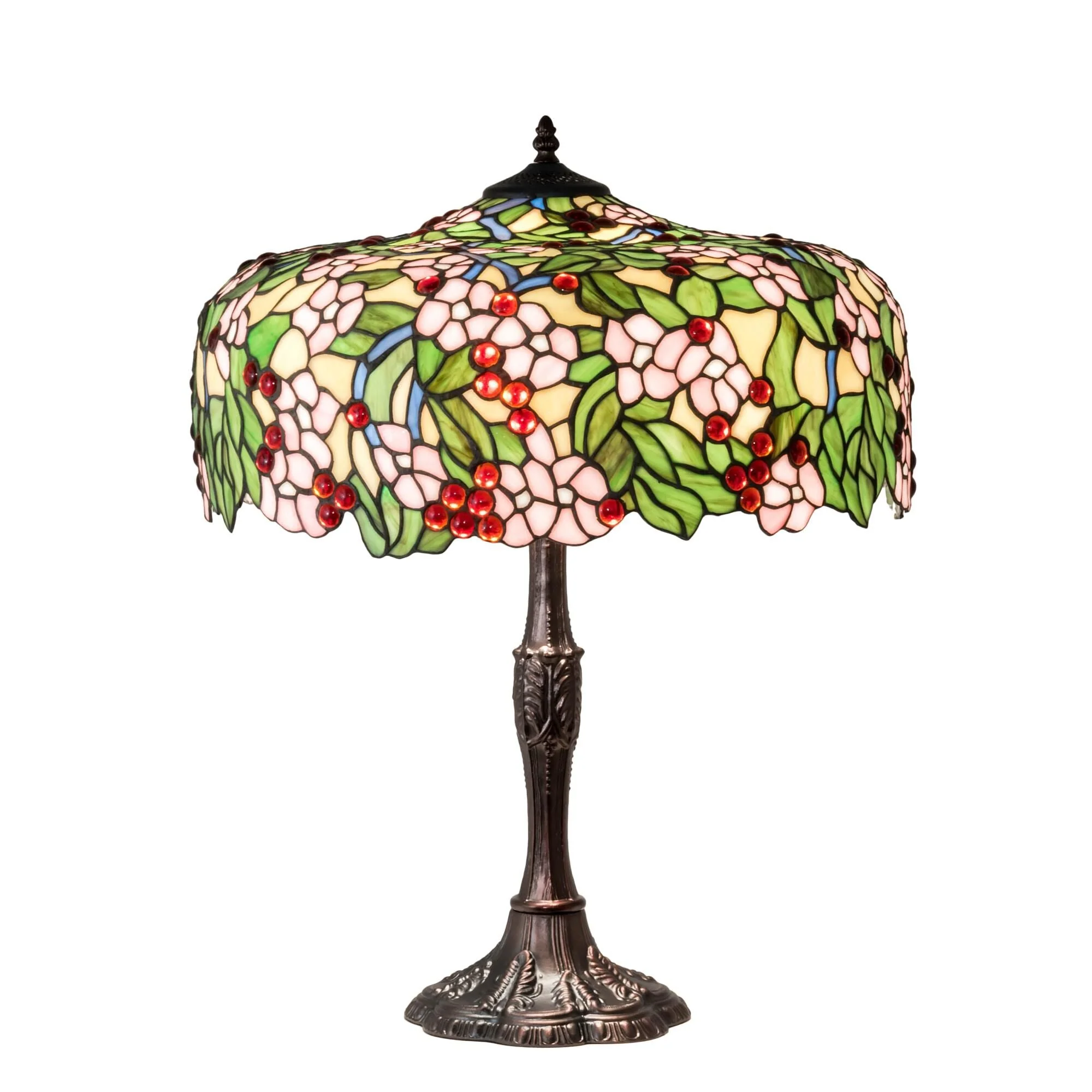 Meyda Lighting Tiffany Cherry Blossom 28 Inch Table Lamp Cp189025 - Image 1