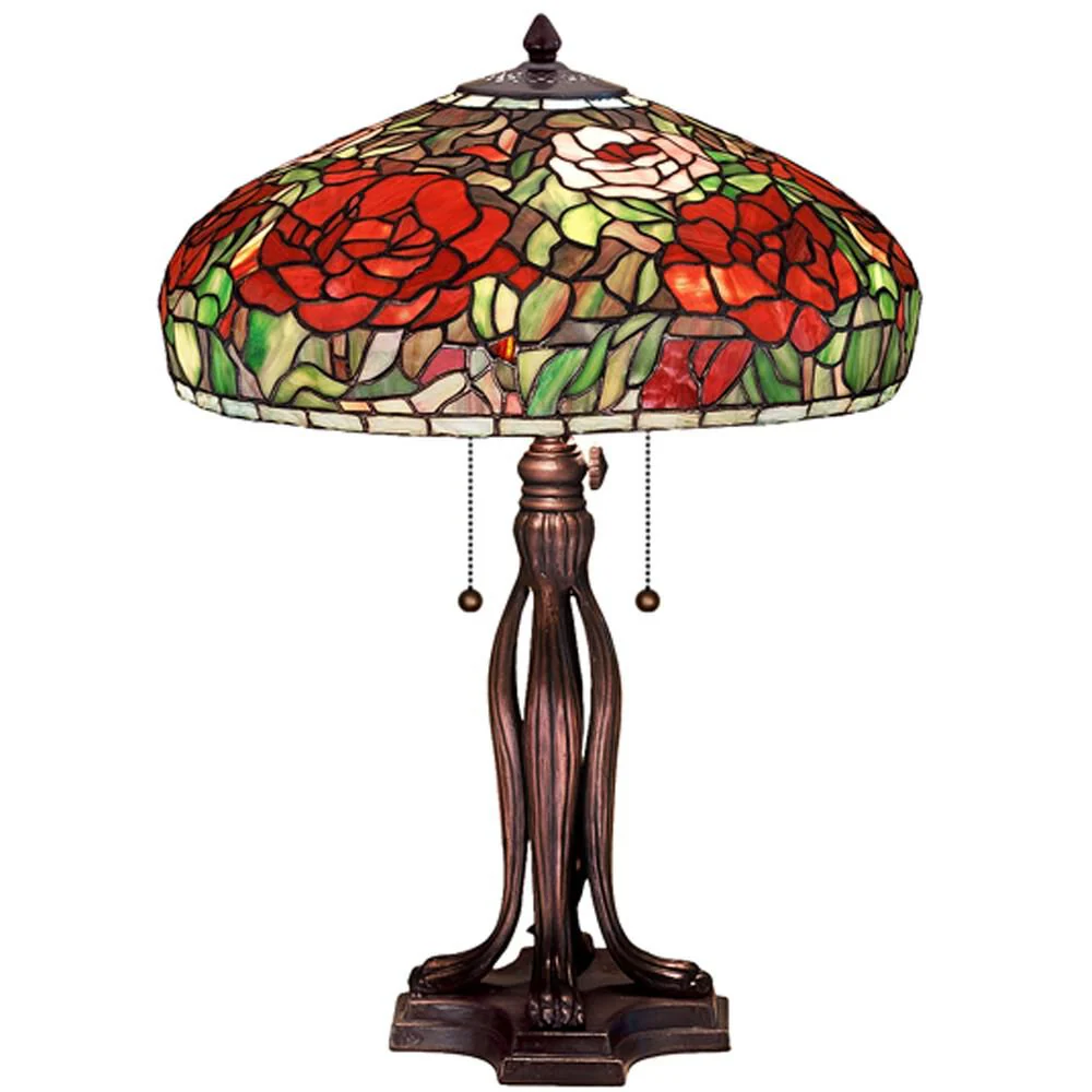 Meyda Lighting Tiffany Peony 23 Inch Table Lamp Cp189216 - Image 1