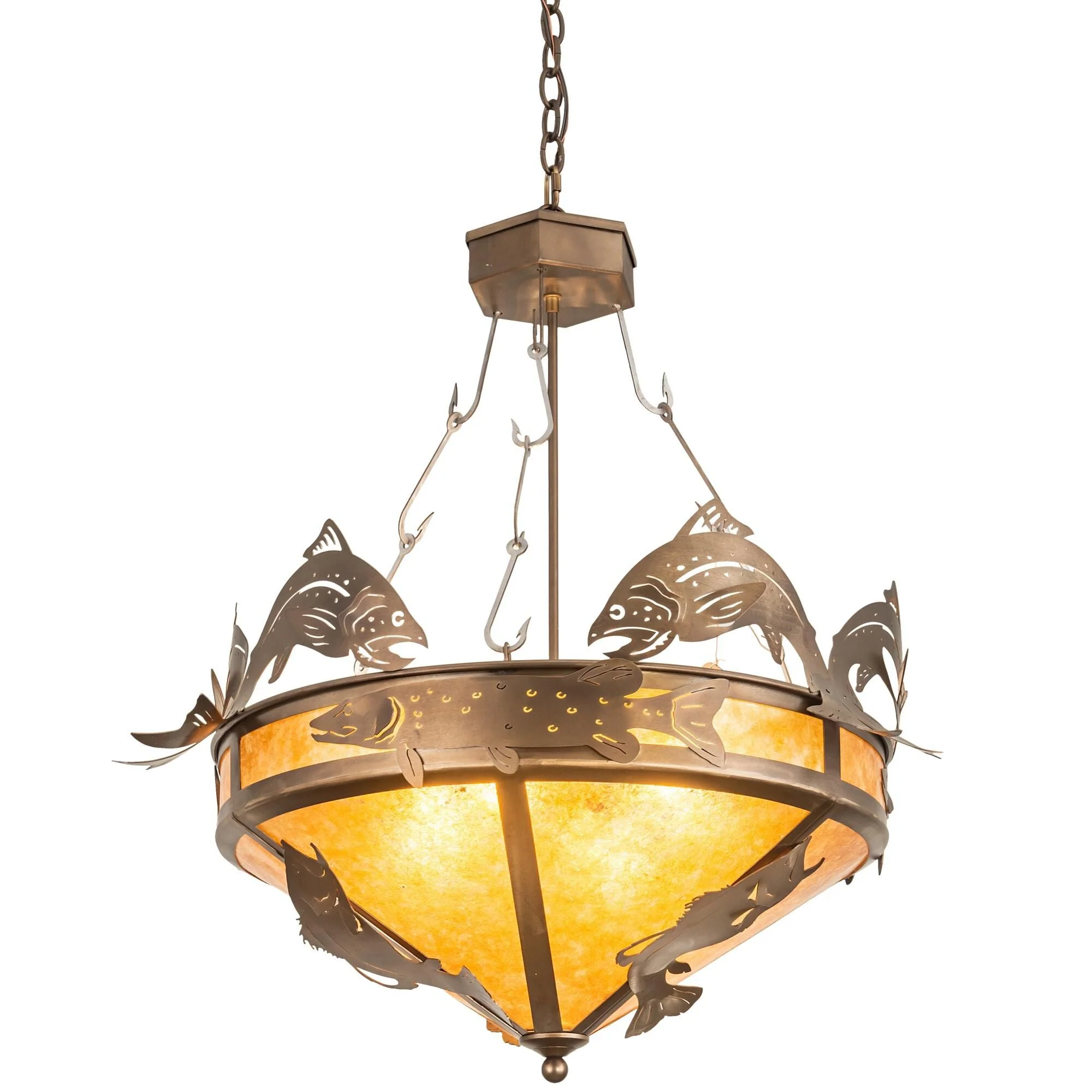 Meyda Lighting Catch Of The Day Trout 32 Inch Large Pendant Cp51891 - Image 1