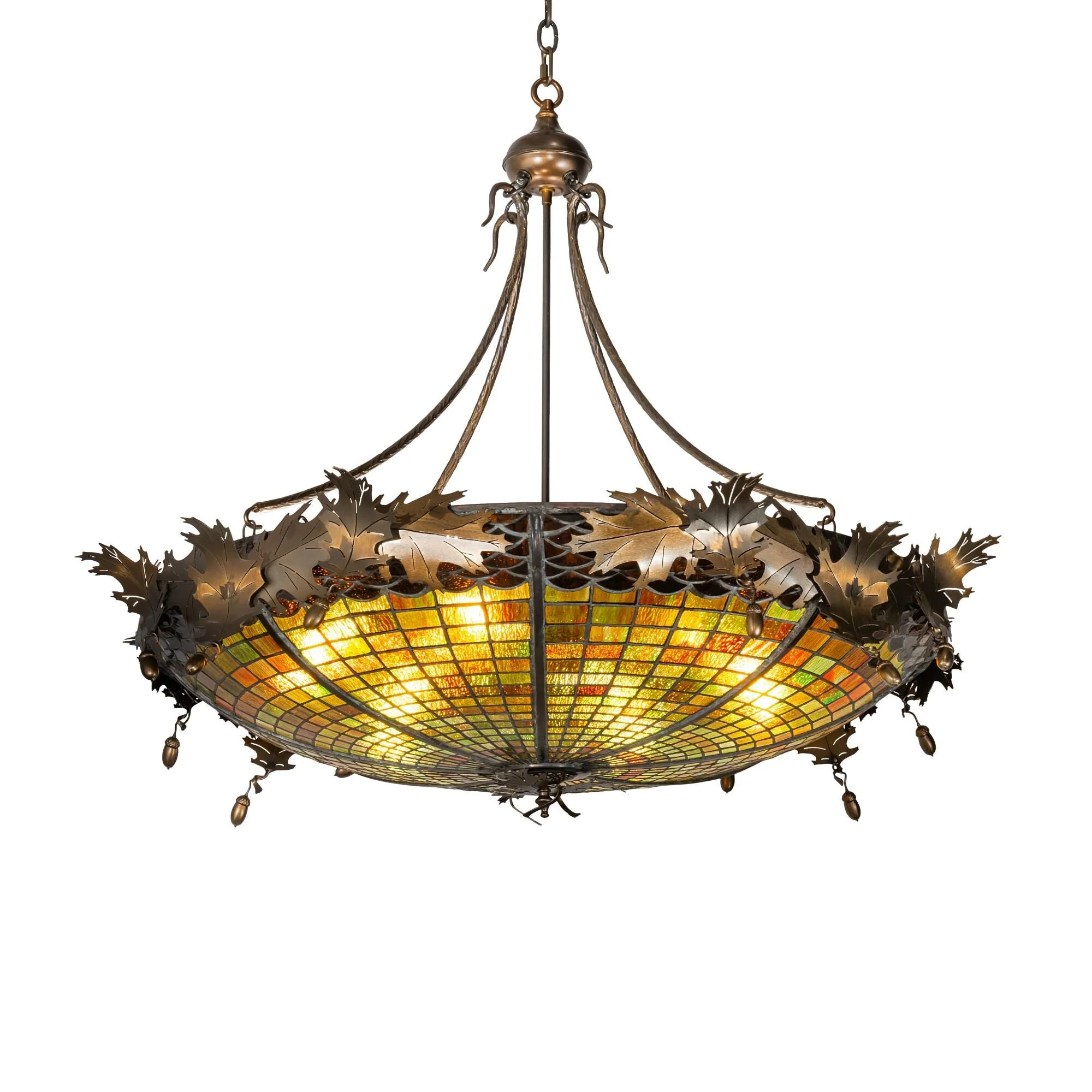 Meyda Lighting Greenbriar Oak 42 Inch Large Pendant Cp55929 - Image 1