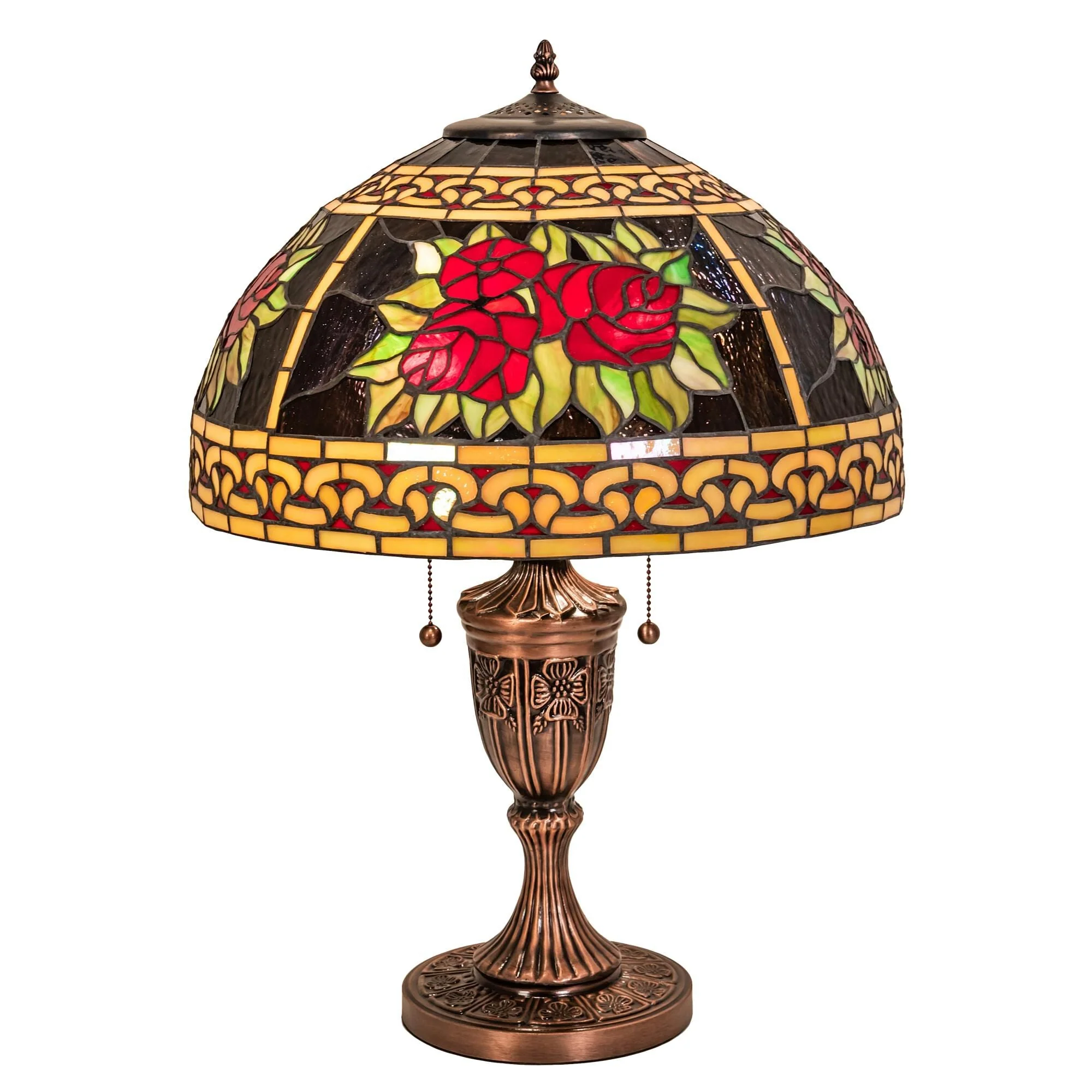 Meyda Lighting Roses And Scrolls 25 Inch Table Lamp Cp189680 - Image 1