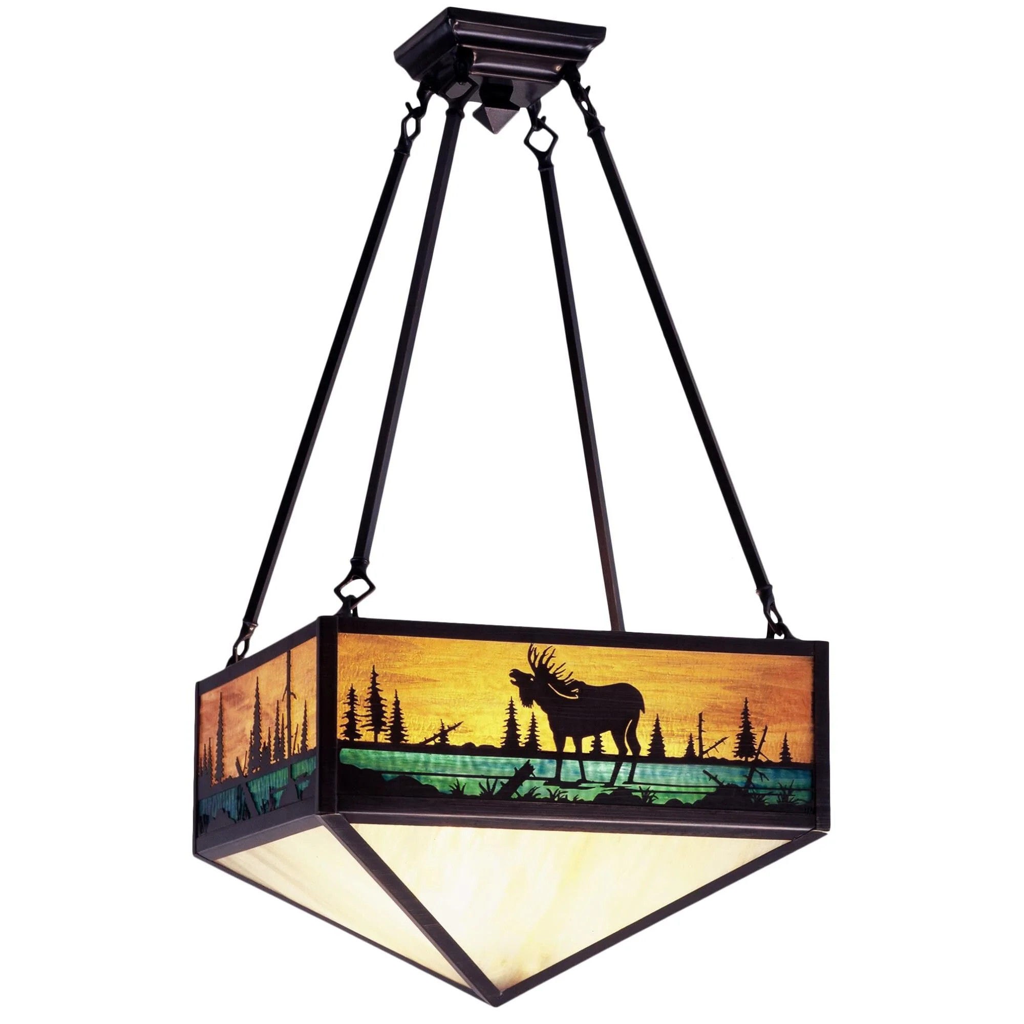 Meyda Lighting Moose Creek 233 Inch 3 Light Semi Flush Mount Cp56072 - Image 1