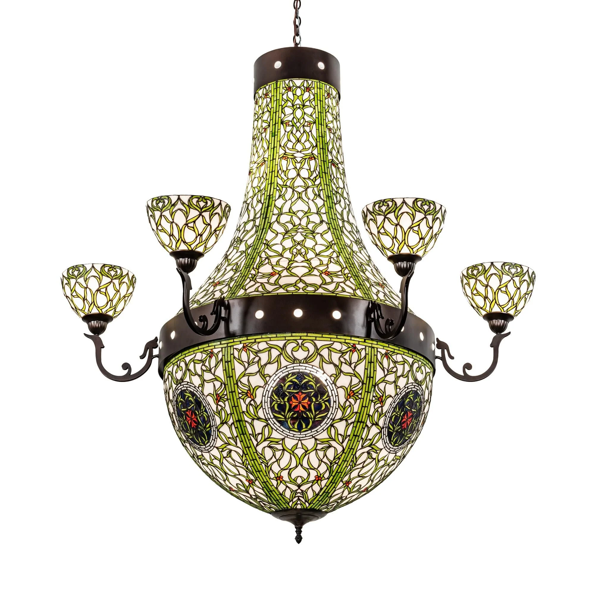 Meyda Lighting Grand Tulip Medallion 60 Inch 12 Light Chandelier Cp58868 - Image 1