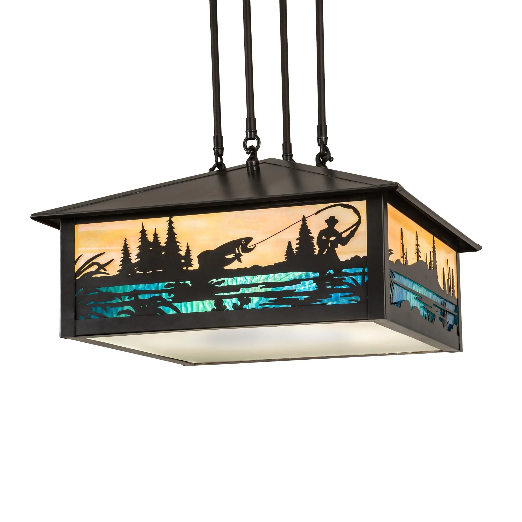 Meyda Lighting Fly Fishing Creek 24 Inch Large Pendant Cp59648 - Image 1