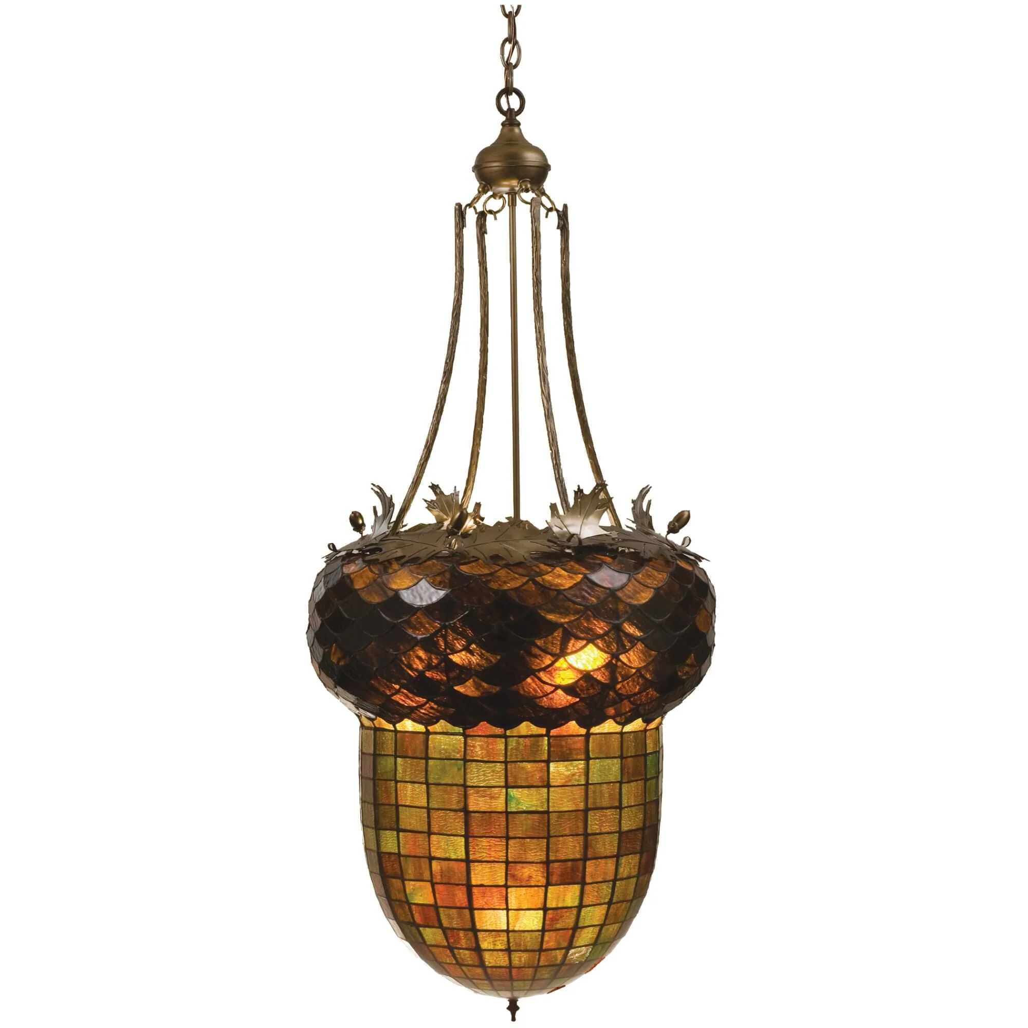 Meyda Lighting Greenbriar Oak 22 Inch Large Pendant Cp71059 - Image 1