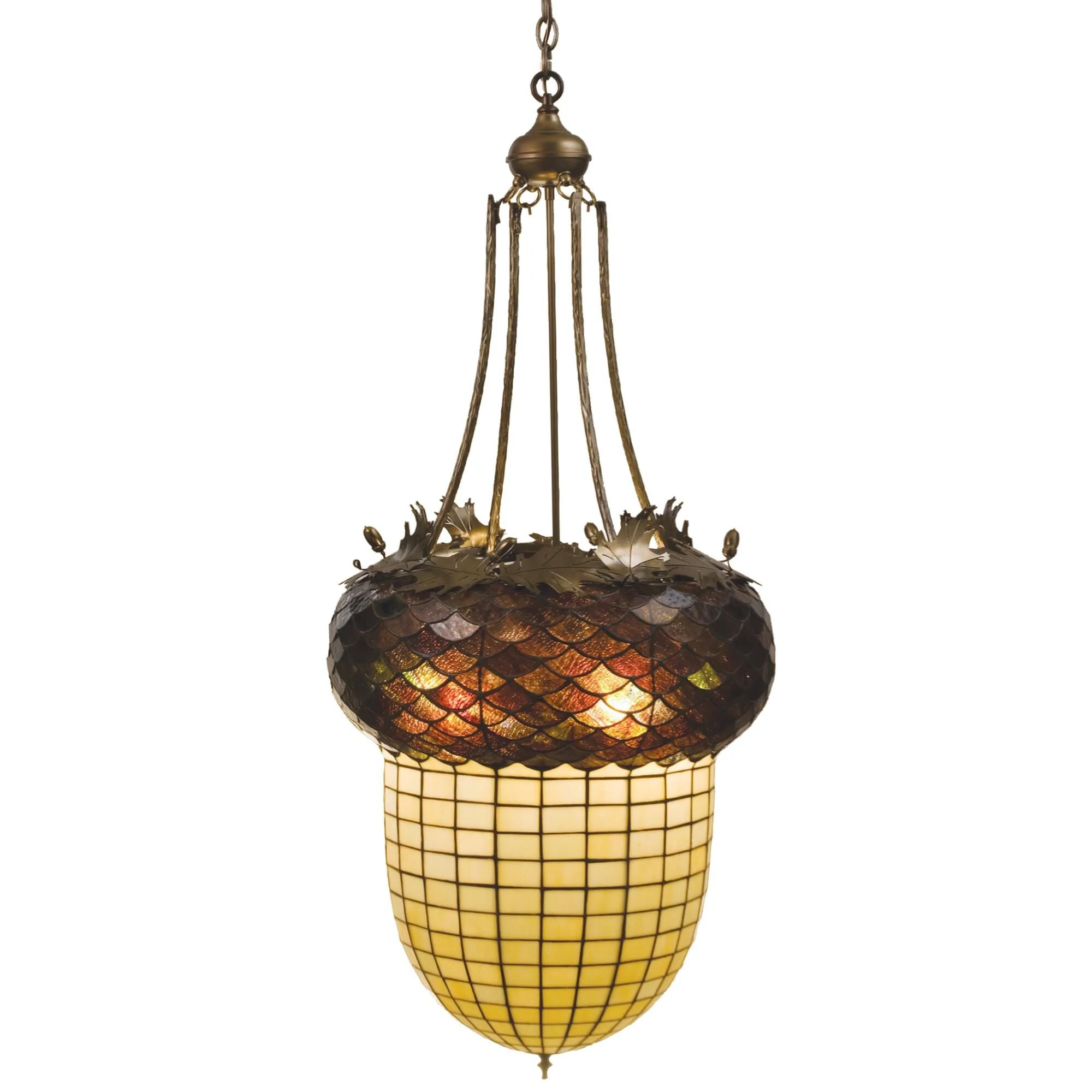 Meyda Lighting Greenbriar Oak 22 Inch Large Pendant Cp71060 - Image 1