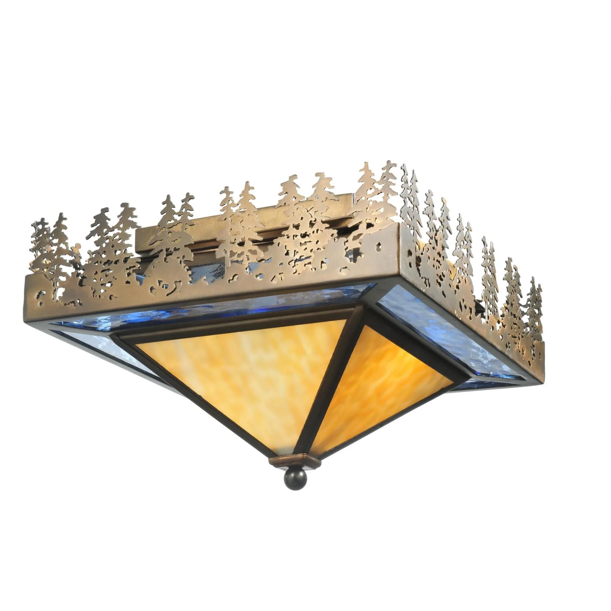 Meyda Lighting Pine Lake 22 Inch 2 Light Flush Mount Cp75460 - Image 1