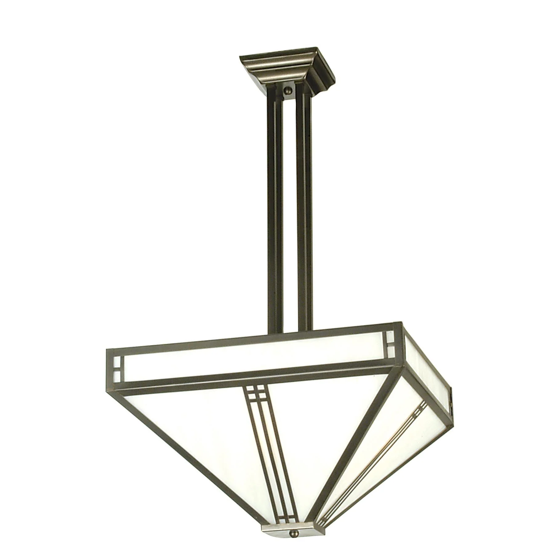Meyda Lighting Prairie Loft Mission 25 Inch 4 Light Semi Flush Mount Cp75553 - Image 1