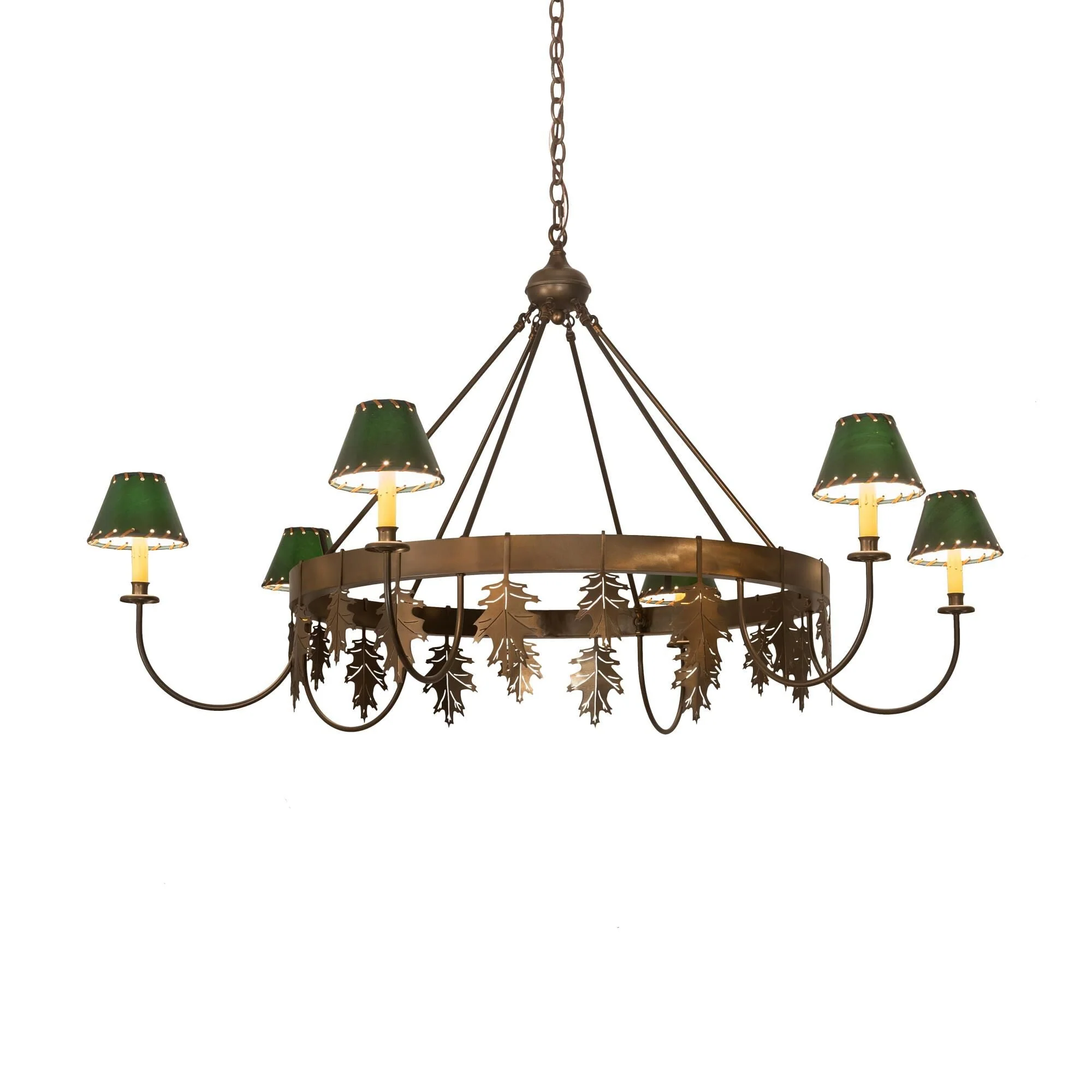 Meyda Lighting Oak Leaf 56 Inch 6 Light Chandelier Cp77058 - Image 1