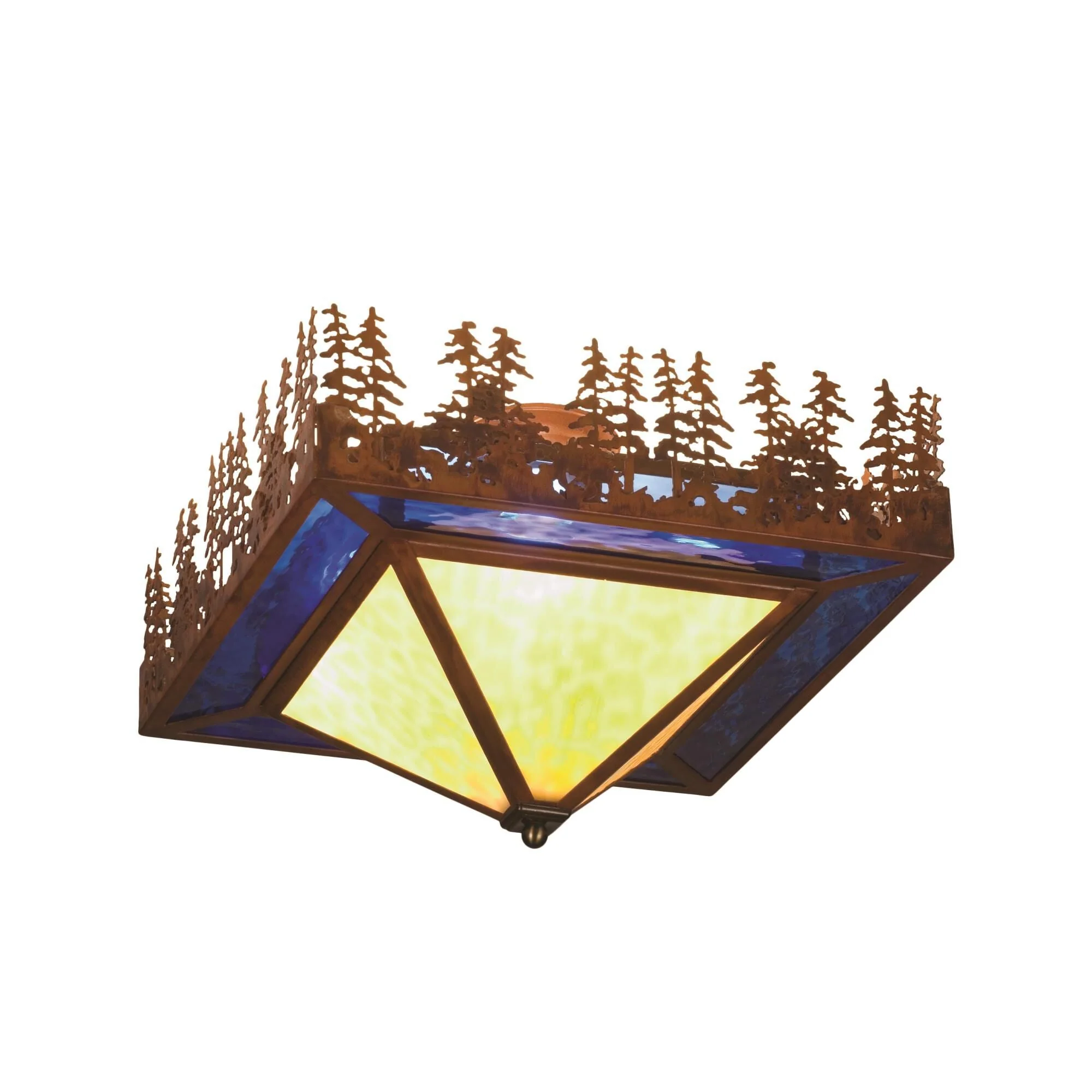 Meyda Lighting Pine Lake 26 Inch 4 Light Flush Mount Cp77413 - Image 1