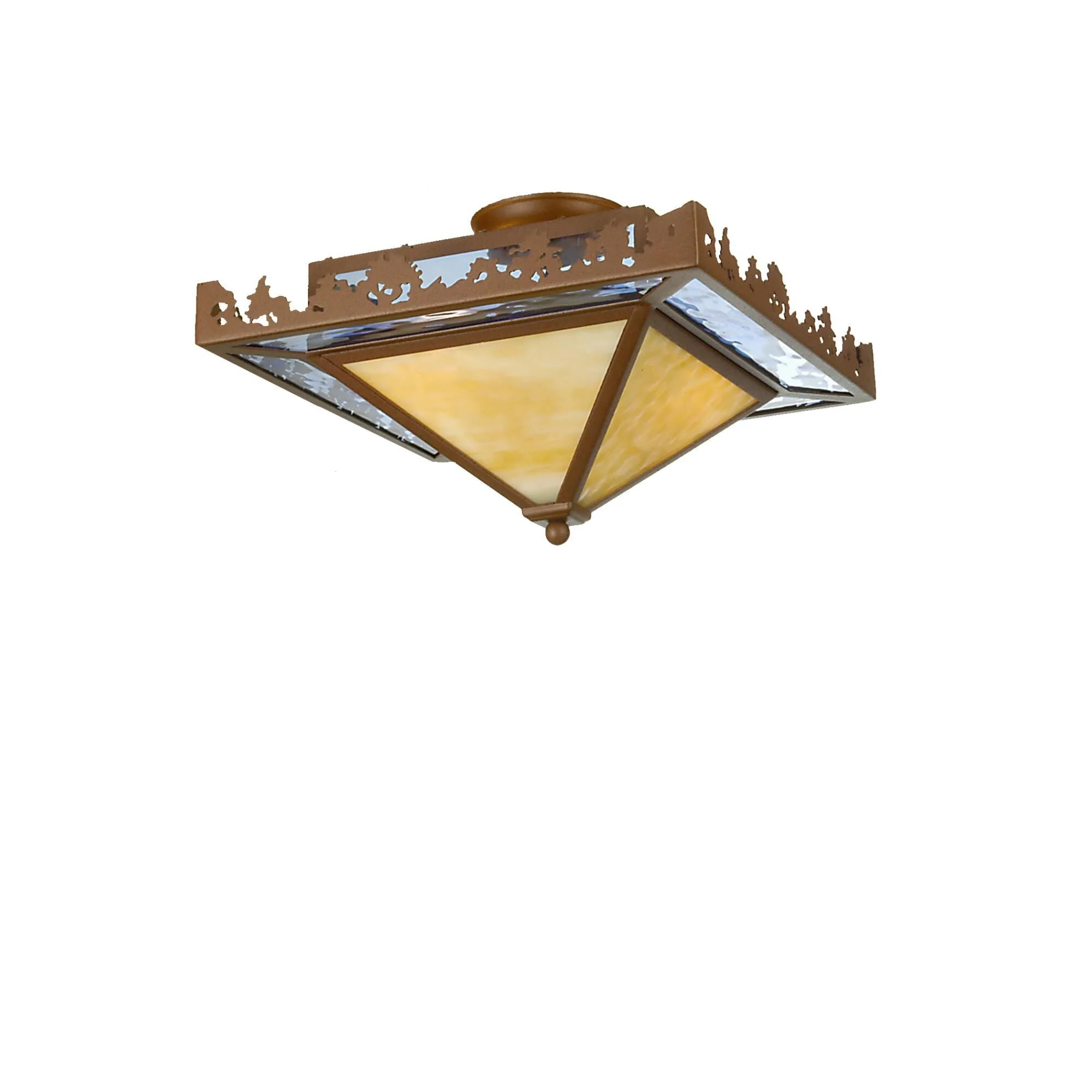 Meyda Lighting Pine Lake 23 Inch 2 Light Flush Mount Cp77414 - Image 1