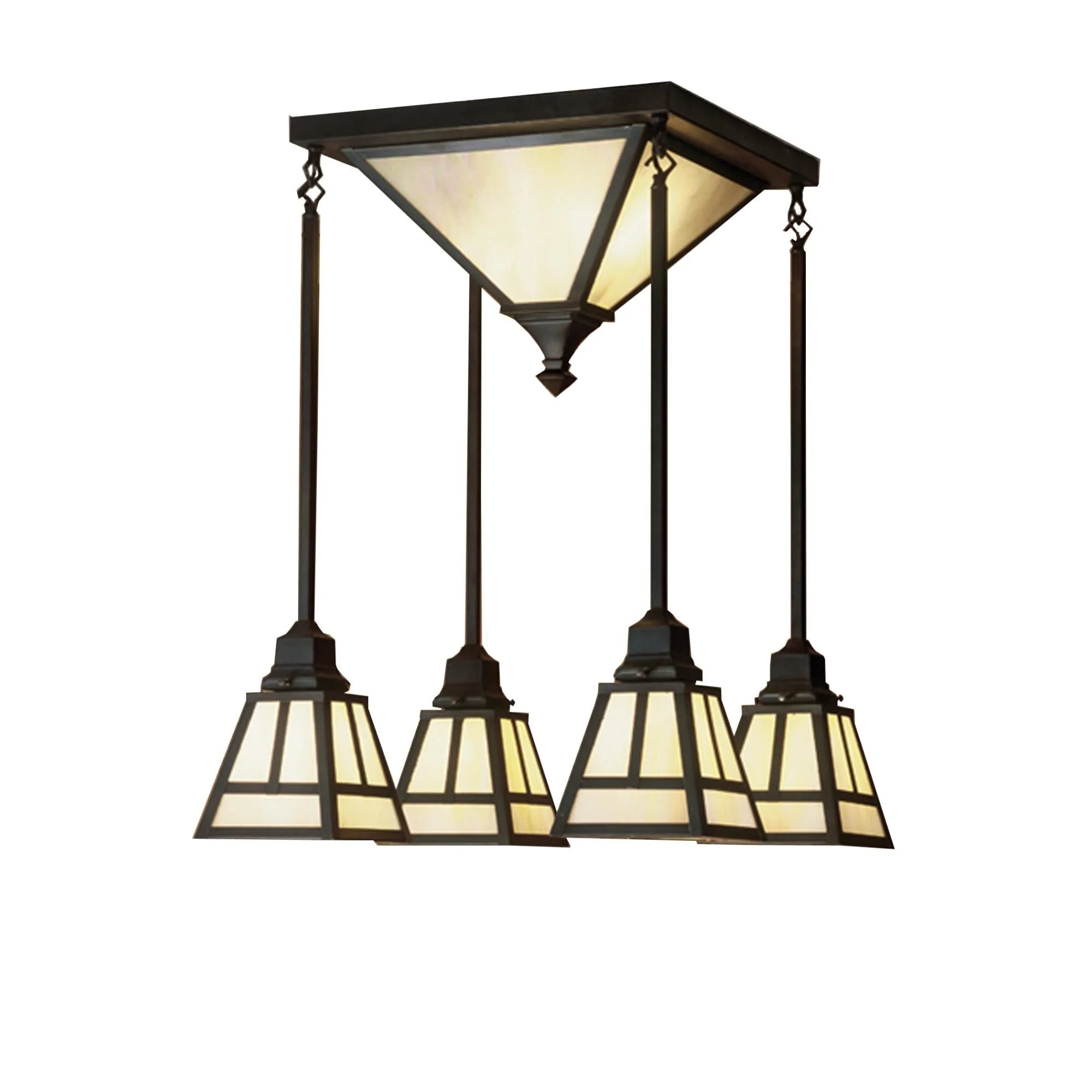 Meyda Lighting T Mission 21 Inch 6 Light Flush Mount Cp77742 - Image 1