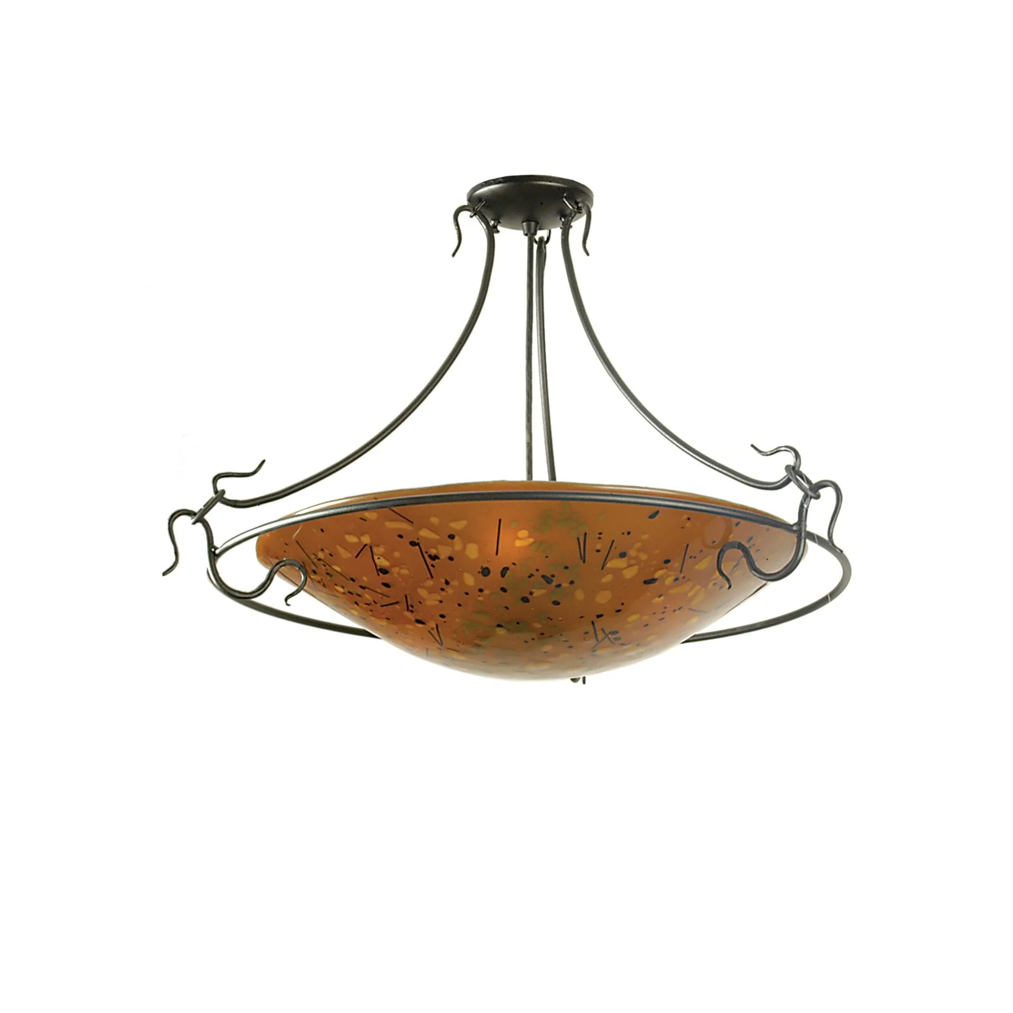 Meyda Lighting Biscotti 30 Inch 3 Light Semi Flush Mount Cp78106 - Image 1