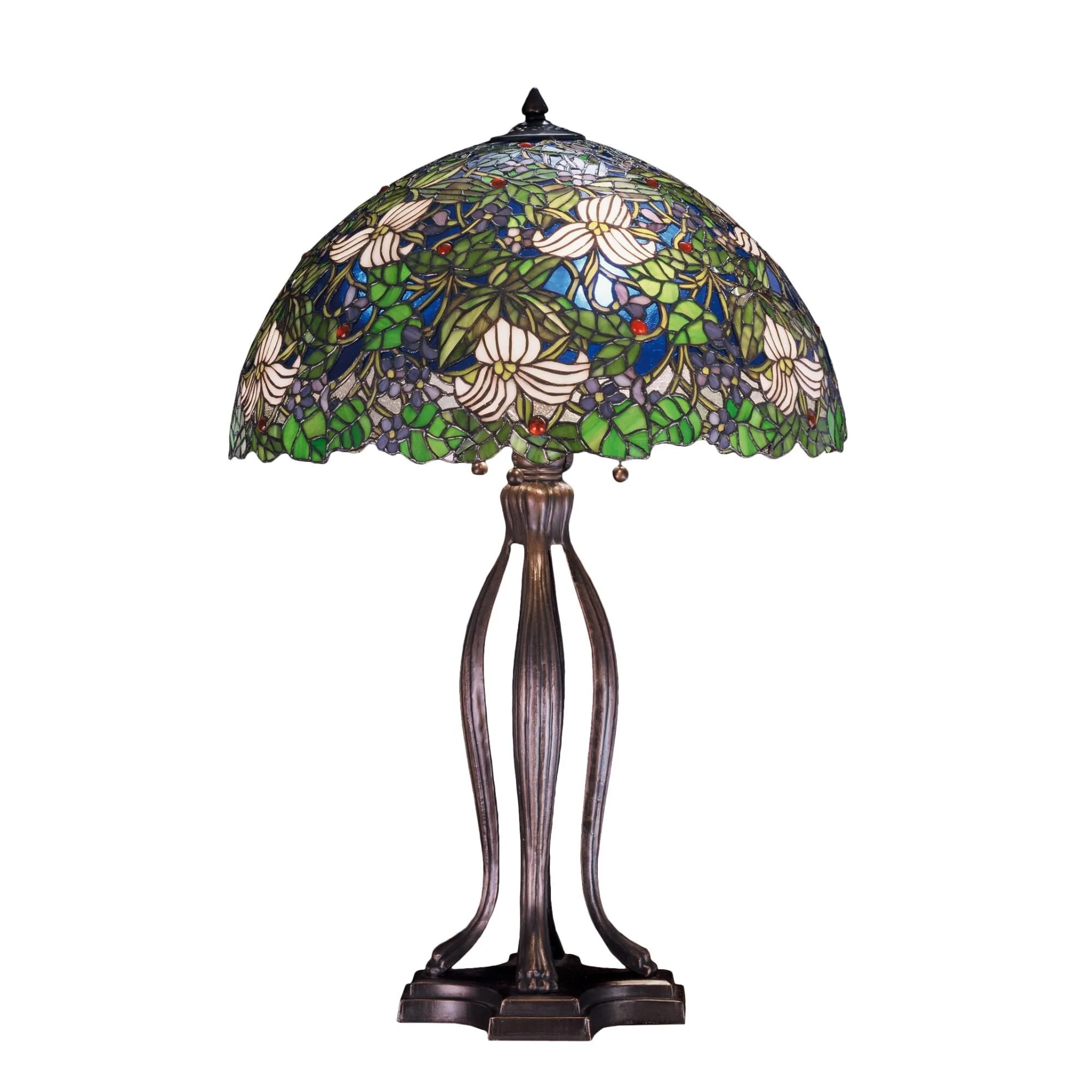 Meyda Lighting Trillium And Violet 30 Inch Table Lamp Cp190429 - Image 1