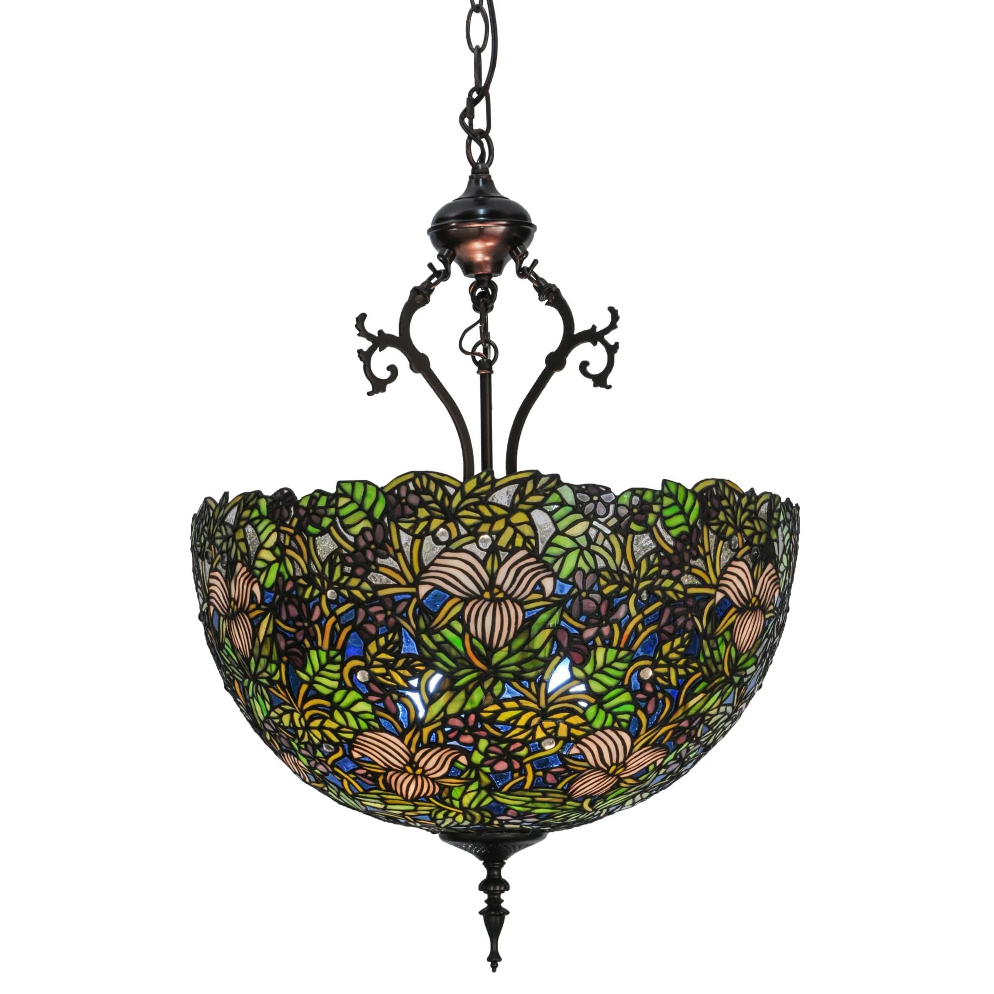 Meyda Lighting Trillium And Violet 20 Inch Large Pendant Cp78402 - Image 1