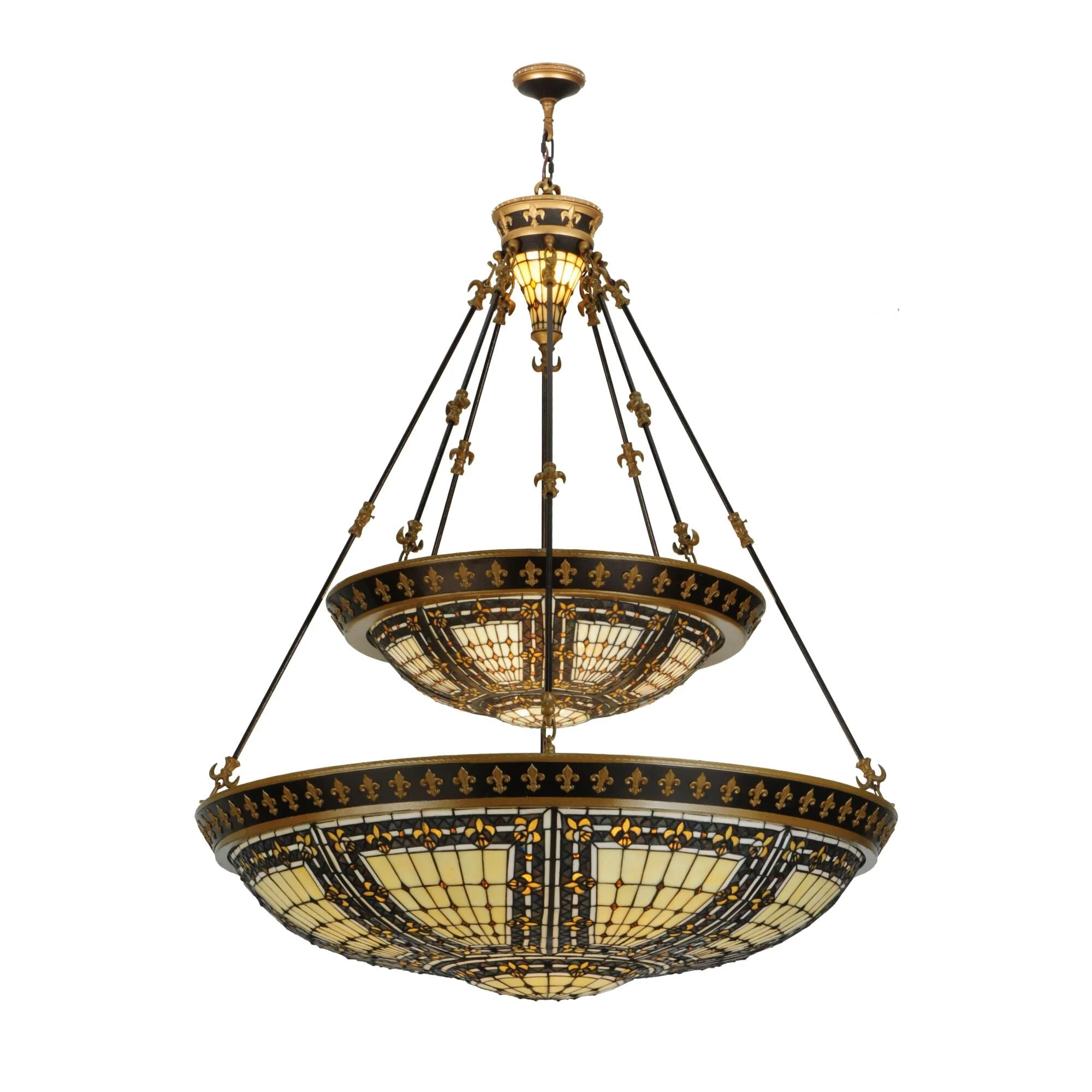 Meyda Lighting Fleur De Lis 45 Inch Large Pendant Cp90924 - Image 1