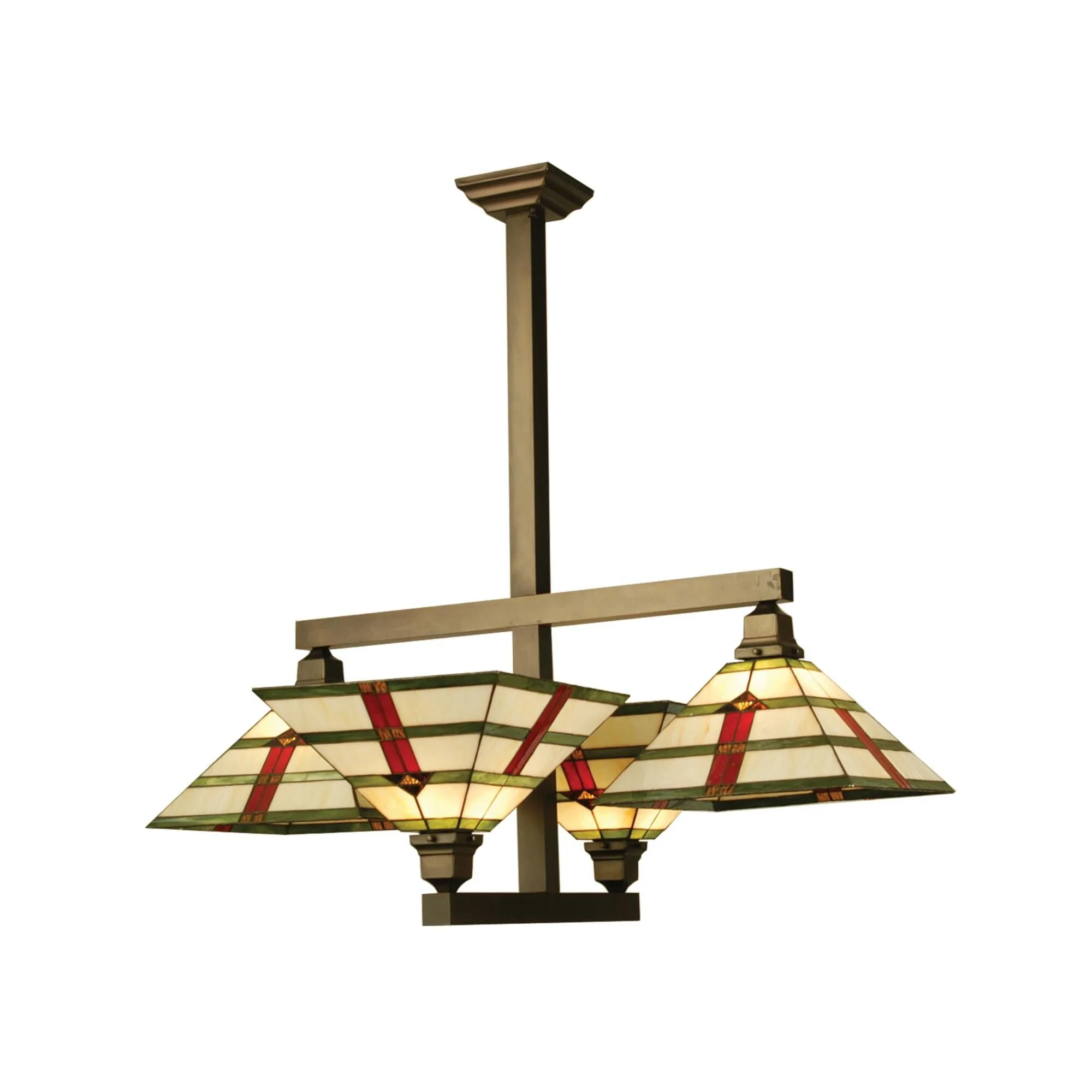 Meyda Lighting Prairie Arrowhead 38 Inch 4 Light Semi Flush Mount Cp91198 - Image 1