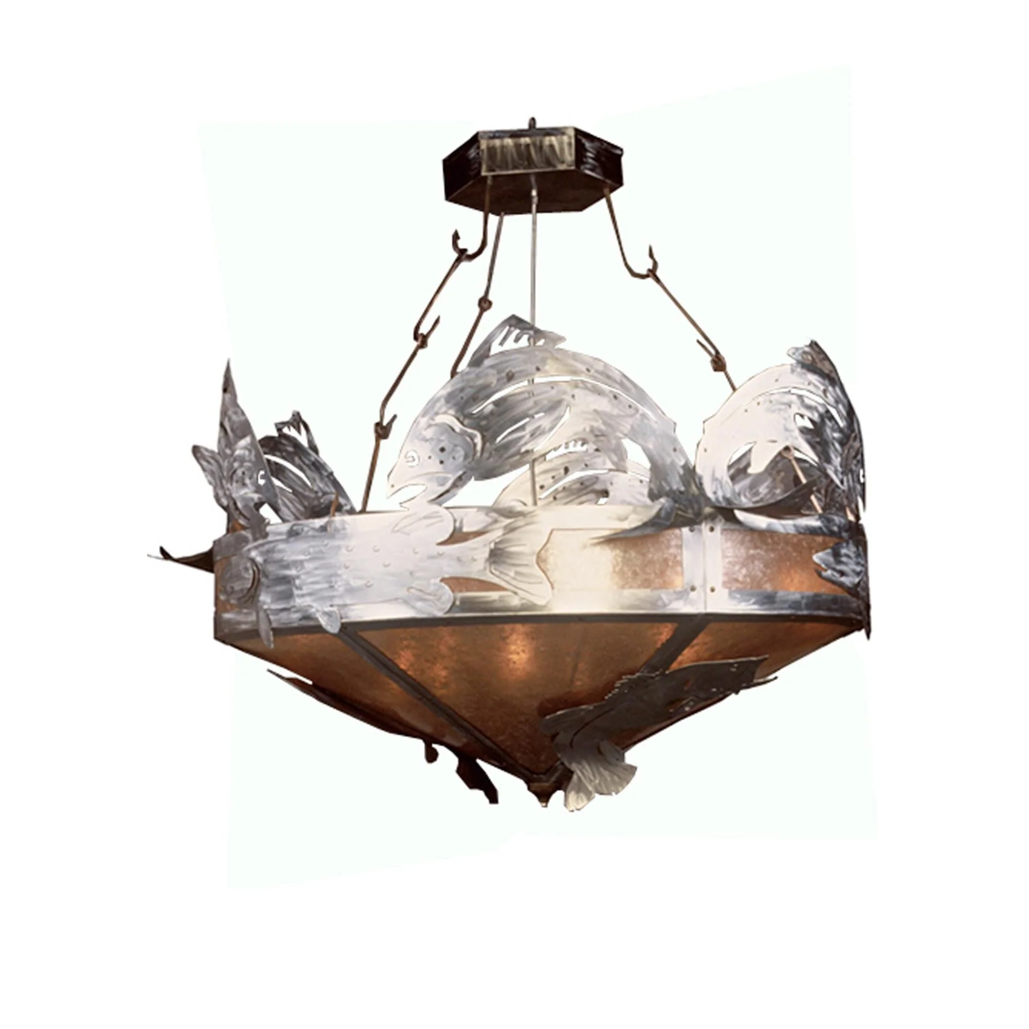 Meyda Lighting Catch Of The Day Trout 82 Inch Large Pendant Cp92205 - Image 1