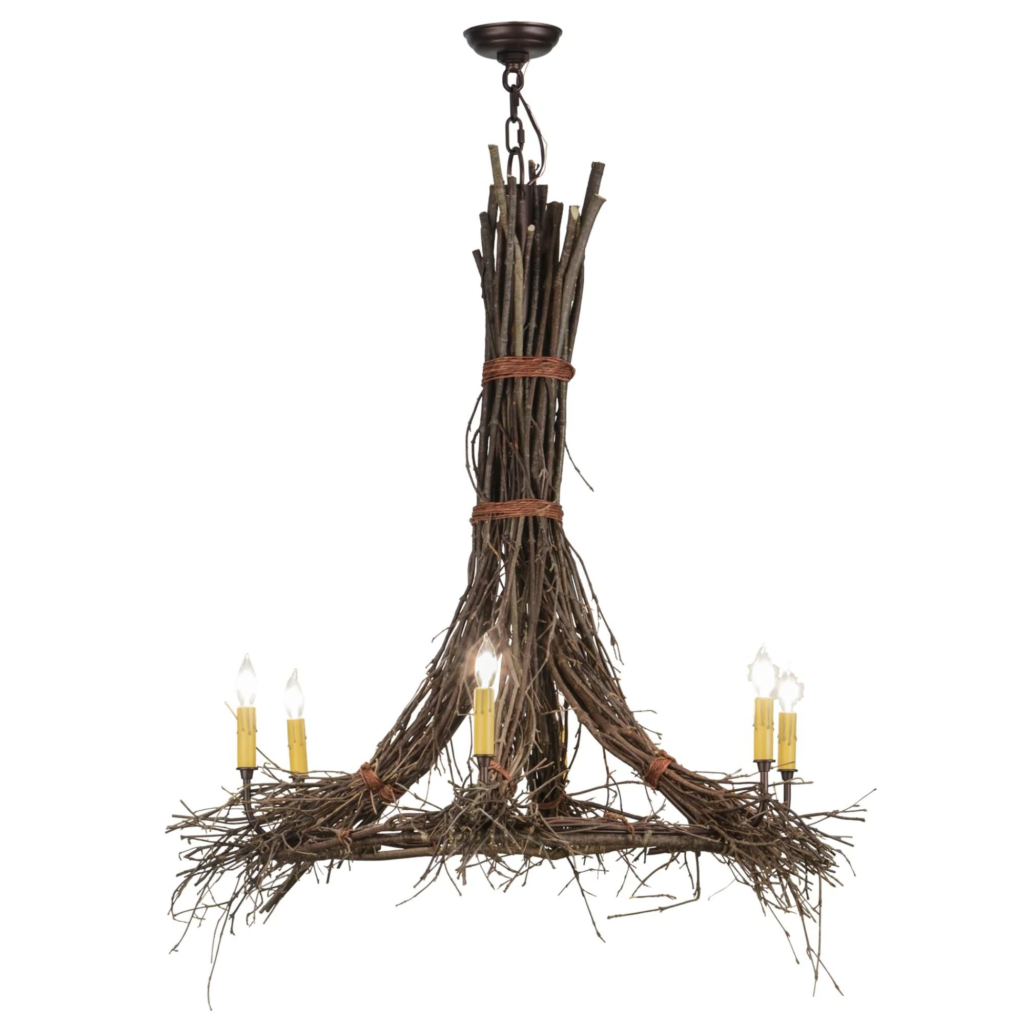 Meyda Lighting Twigs 36 Inch 6 Light Chandelier Cp93071 - Image 1