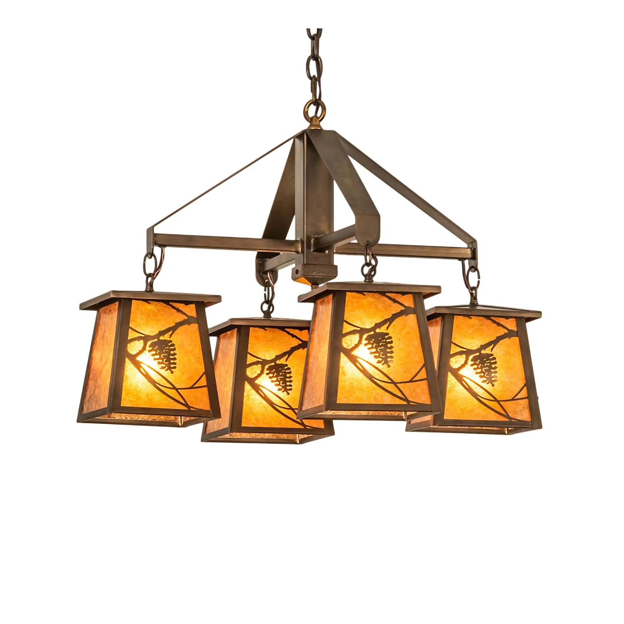 Meyda Lighting Whispering Pines 28 Inch 4 Light Chandelier Cp779767 - Image 2