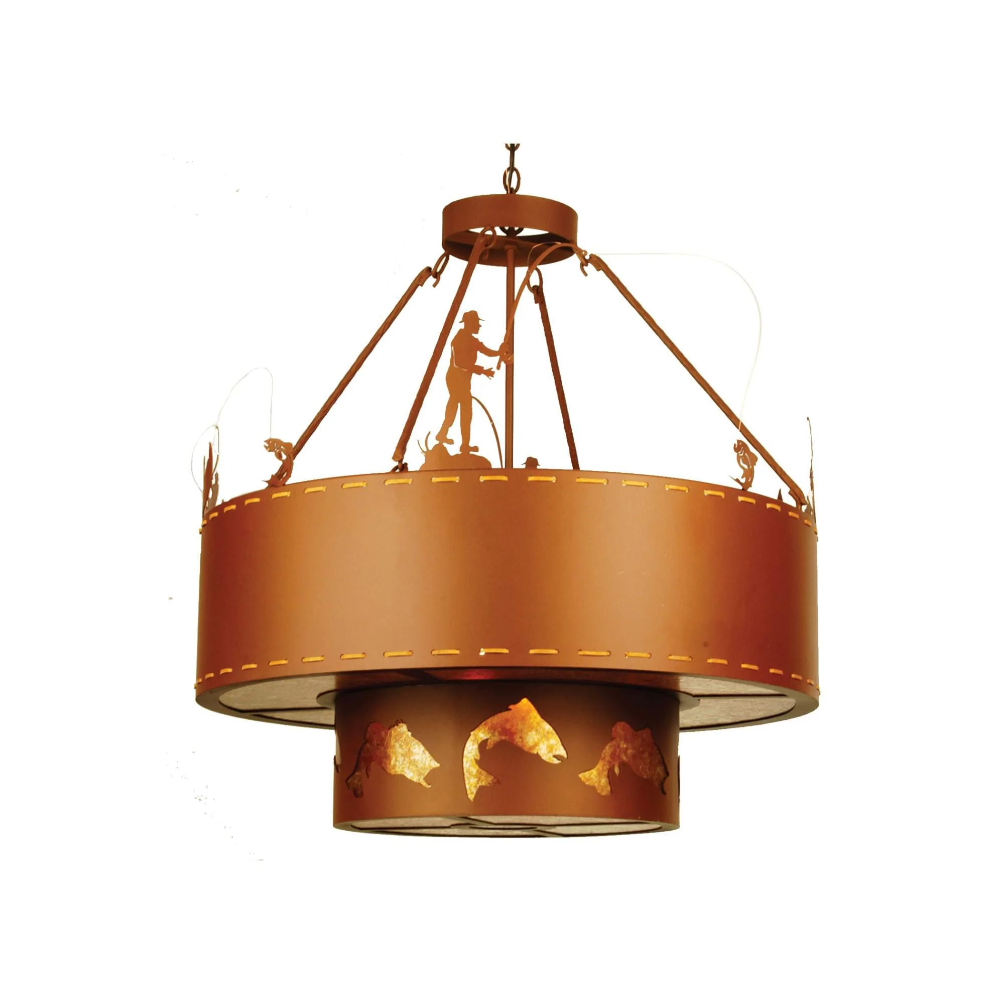 Meyda Lighting Fly Fishing Creek 36 Inch Large Pendant Cp93647 - Image 1