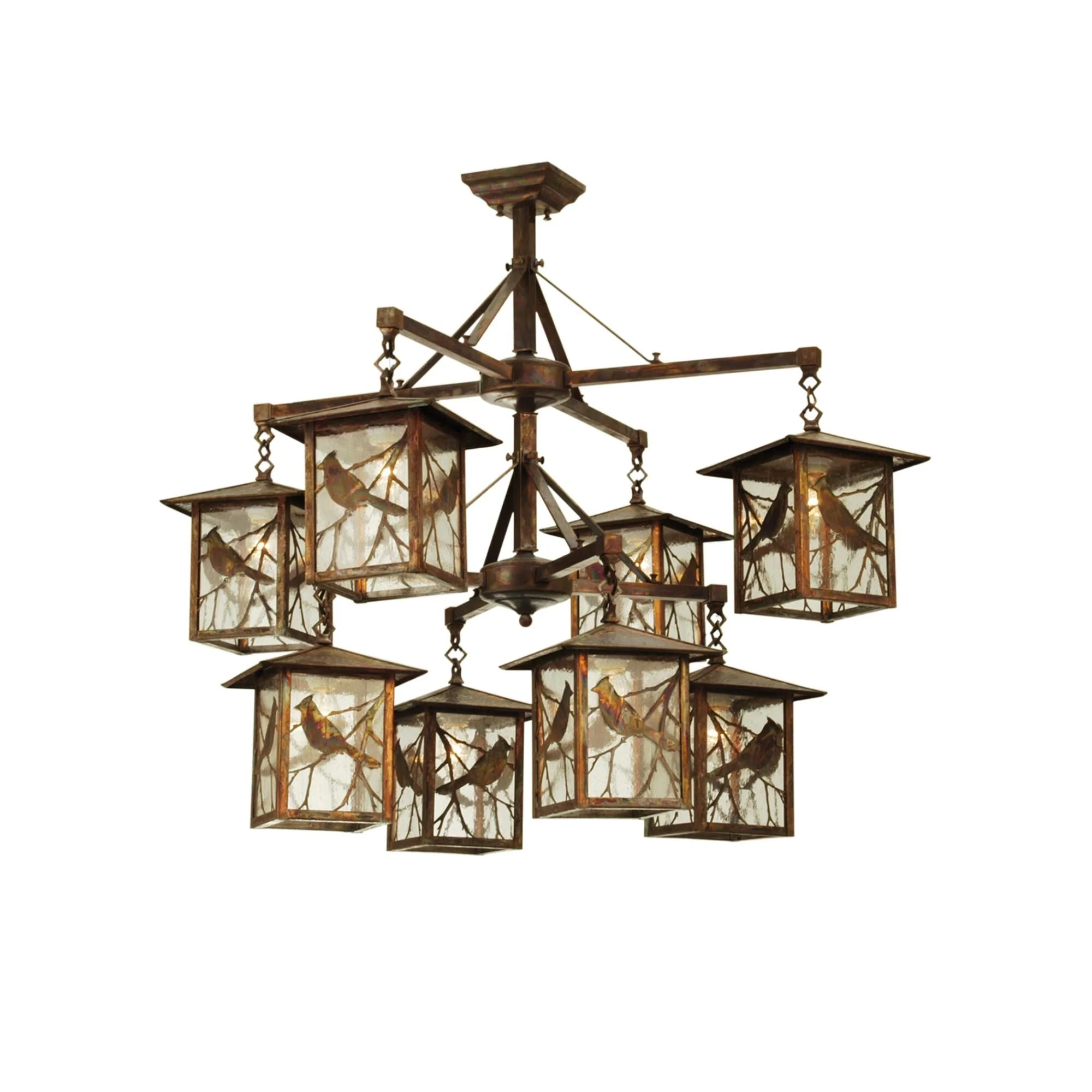 Meyda Lighting Seneca Song Bird 32 Inch 8 Light Chandelier Cp94024 - Image 1
