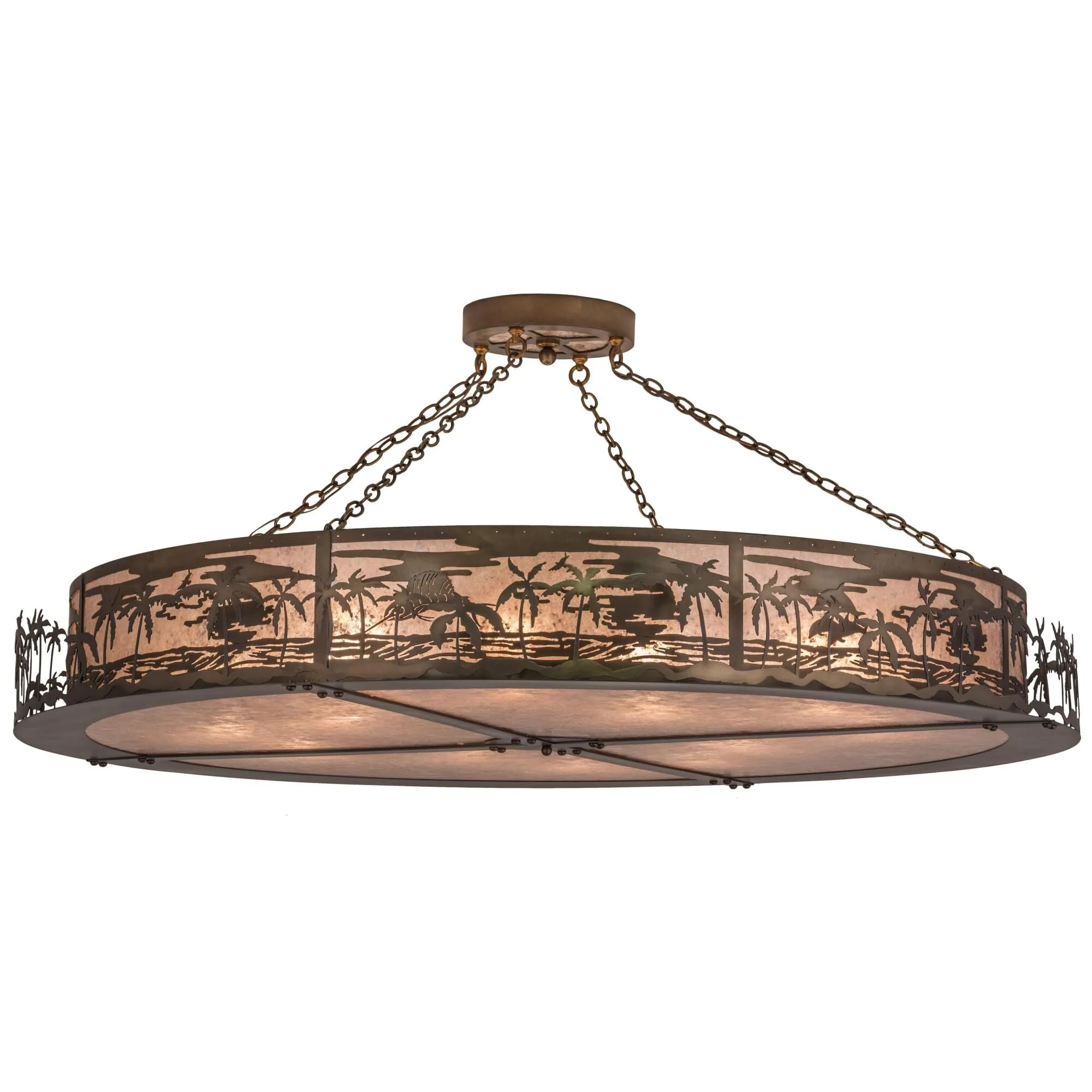 Meyda Lighting Tropical Floral Beach 72 Inch Large Pendant Cp97519 - Image 1