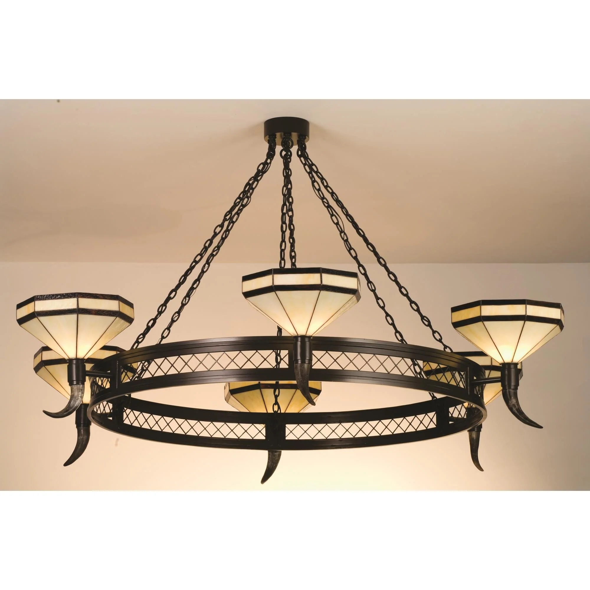 Meyda Lighting Top Ridge 72 Inch 6 Light Chandelier Cp98341 - Image 1