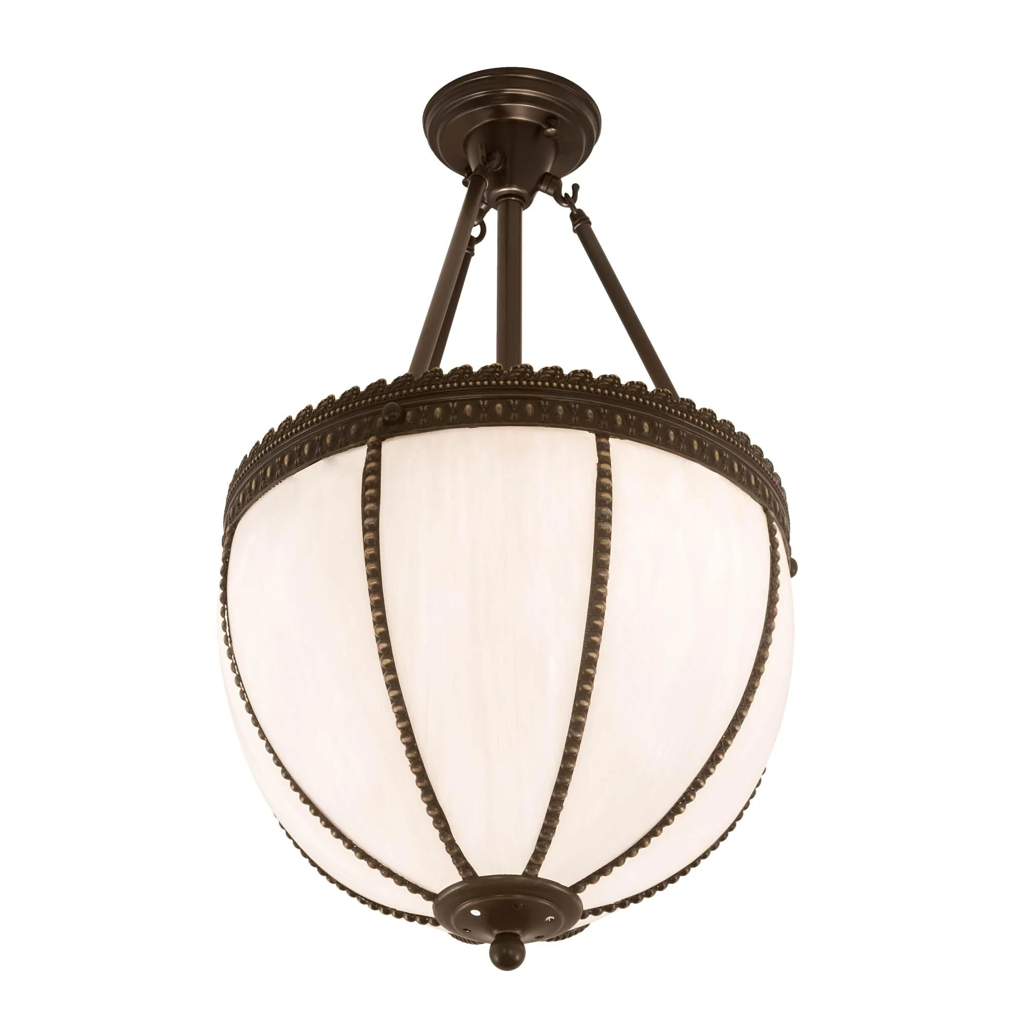 Meyda Lighting Shansky 15 Inch 2 Light Semi Flush Mount Cp98384 - Image 1