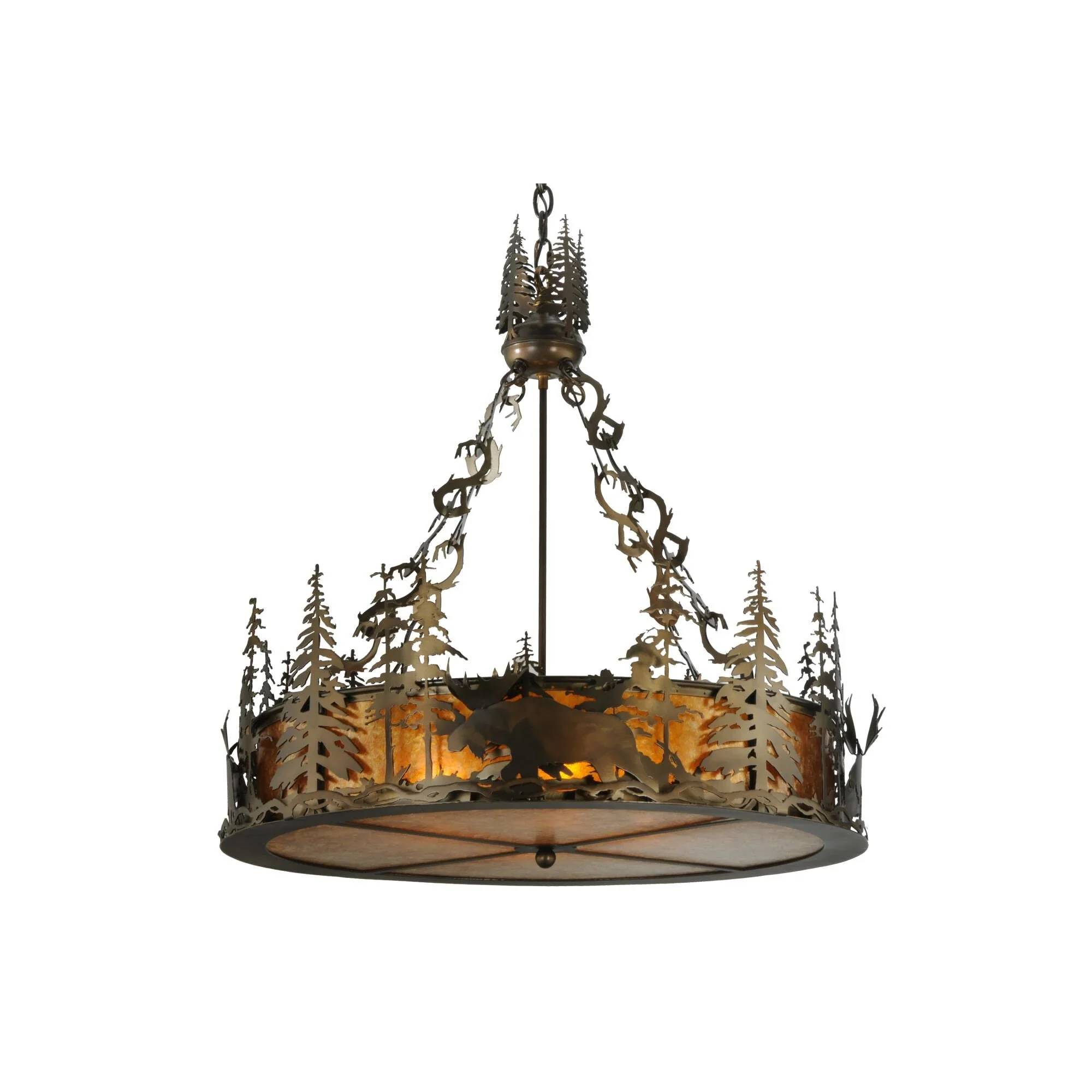 Meyda Lighting Moose At Dusk 31 Inch Large Pendant Cp98413 - Image 1