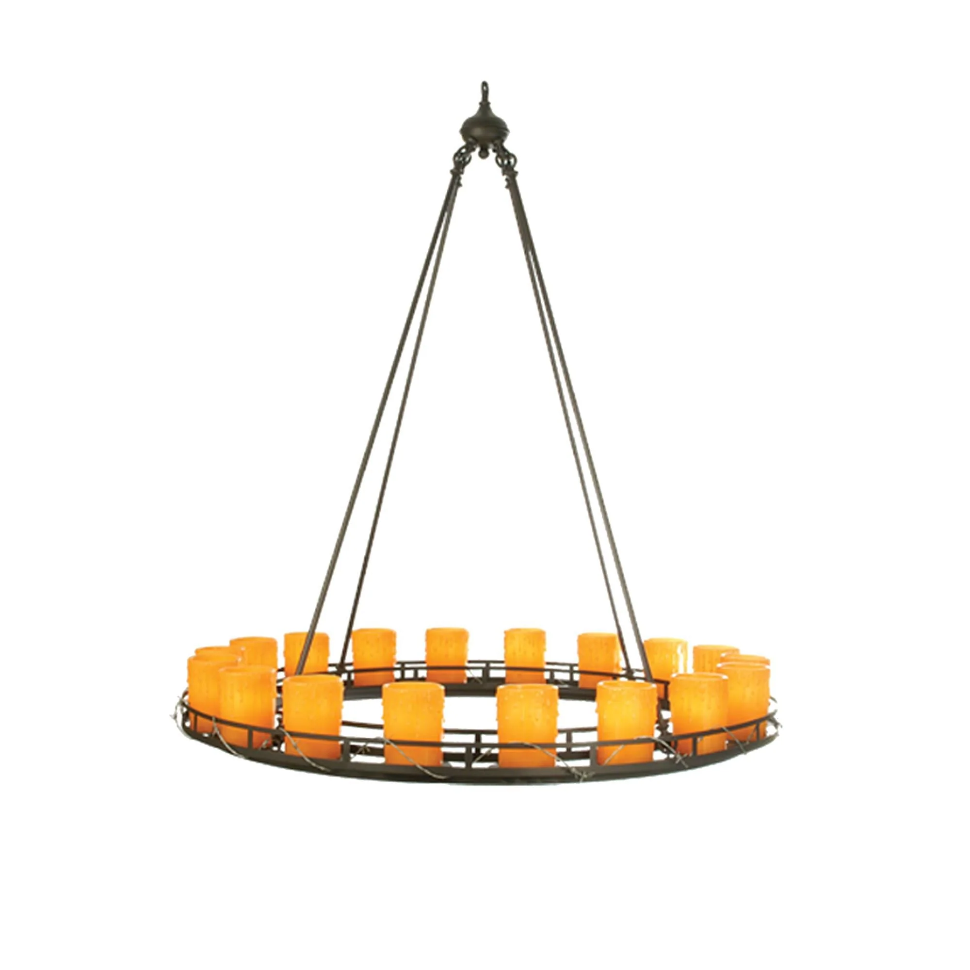Meyda Lighting Ring Barbed Wire 48 Inch 18 Light Chandelier Cp99140 - Image 1