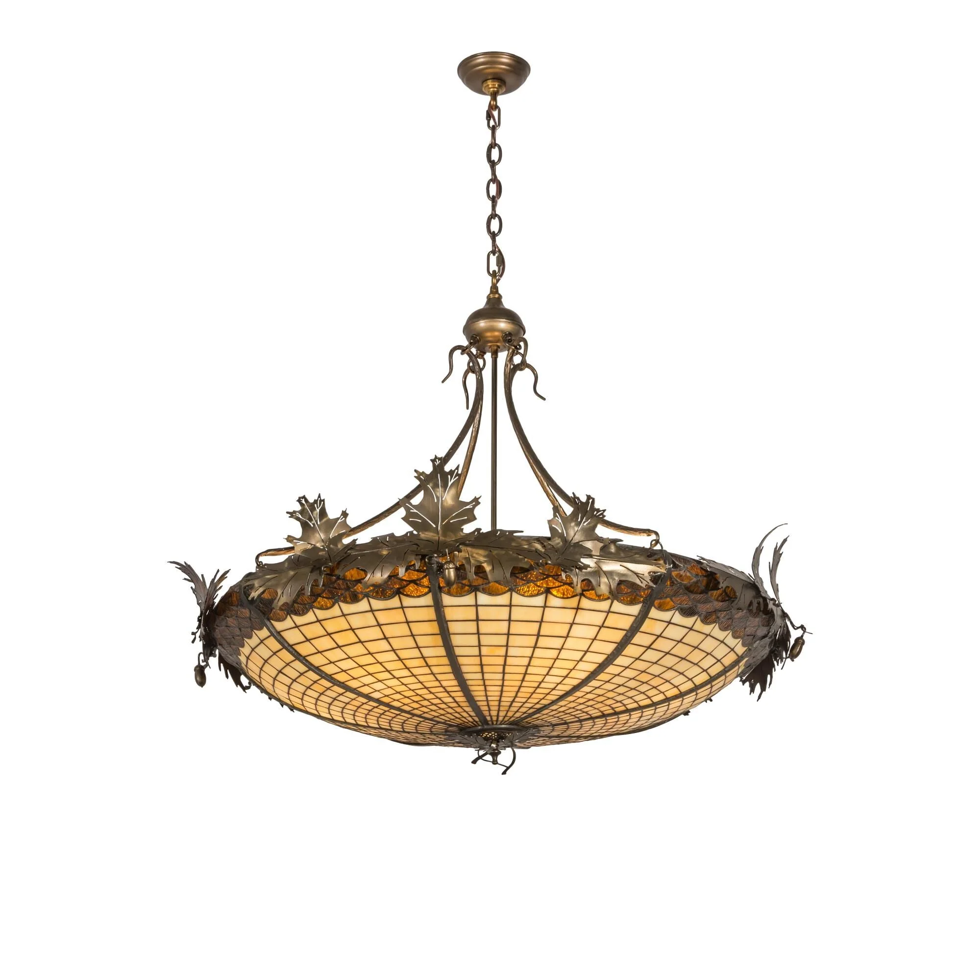 Meyda Lighting Greenbriar Oak 40 Inch Large Pendant Cp99282 - Image 1