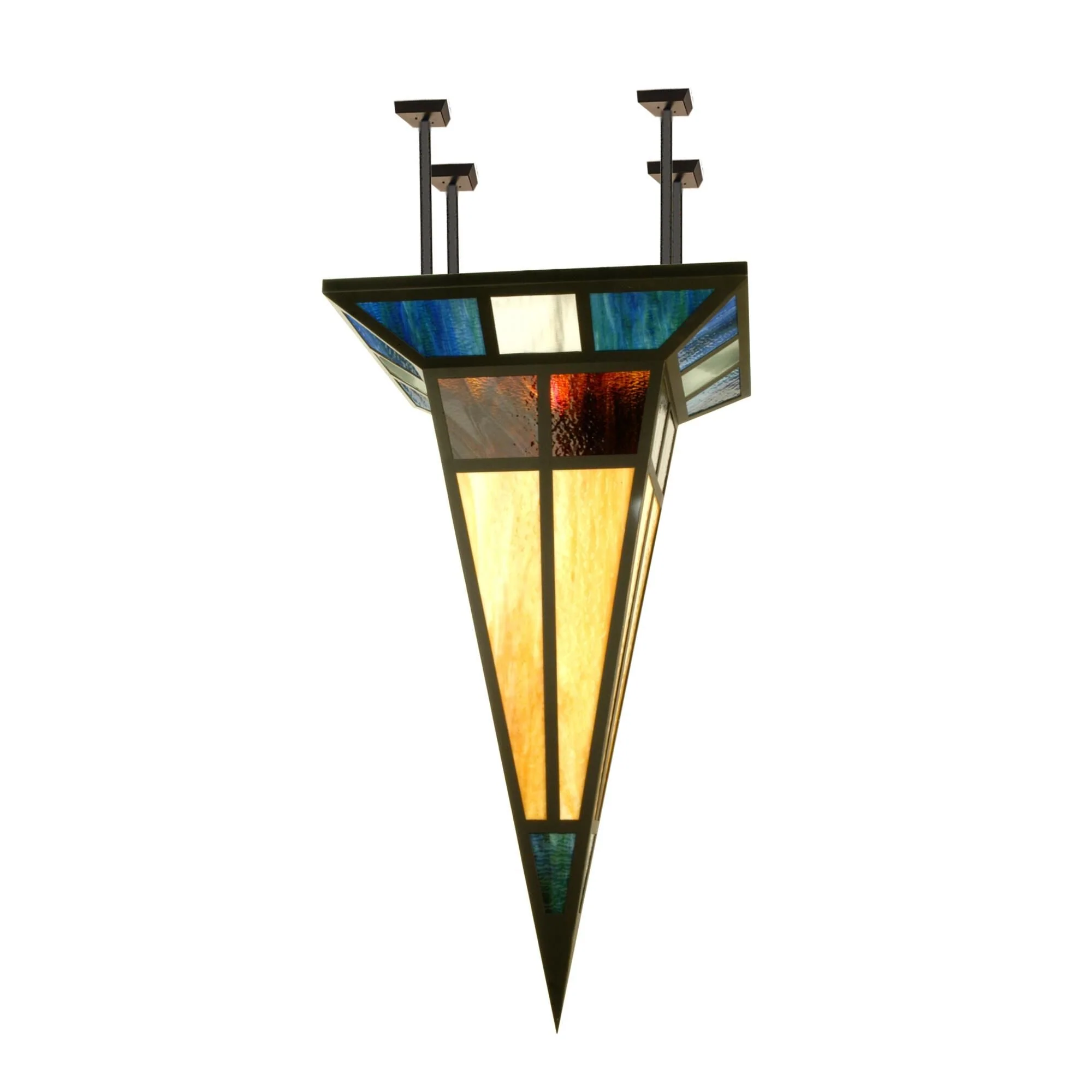 Meyda Lighting Polaris 42 Inch 1 Light Semi Flush Mount Cp101383 - Image 1