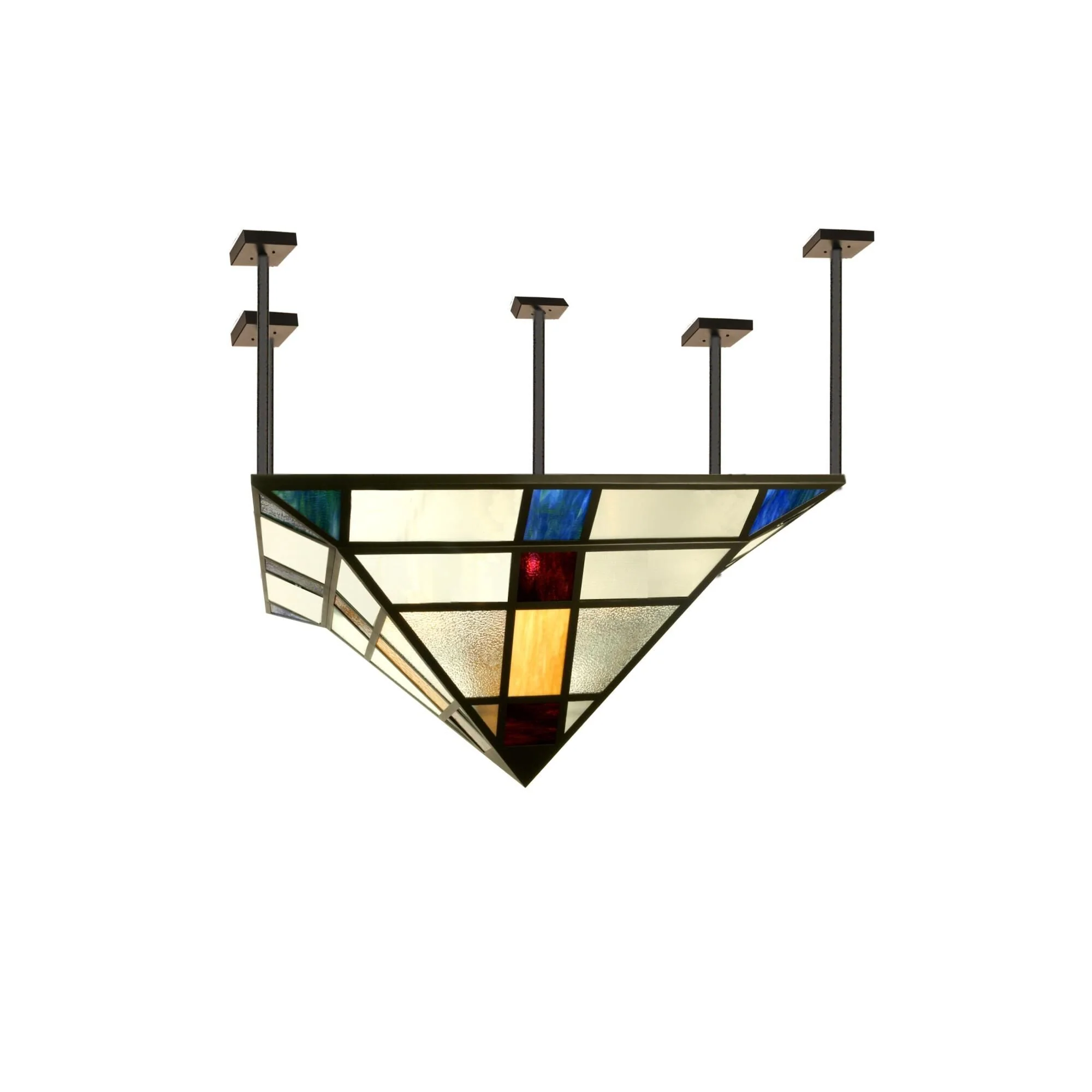 Meyda Lighting Polaris 85 Inch 8 Light Semi Flush Mount Cp101421 - Image 1