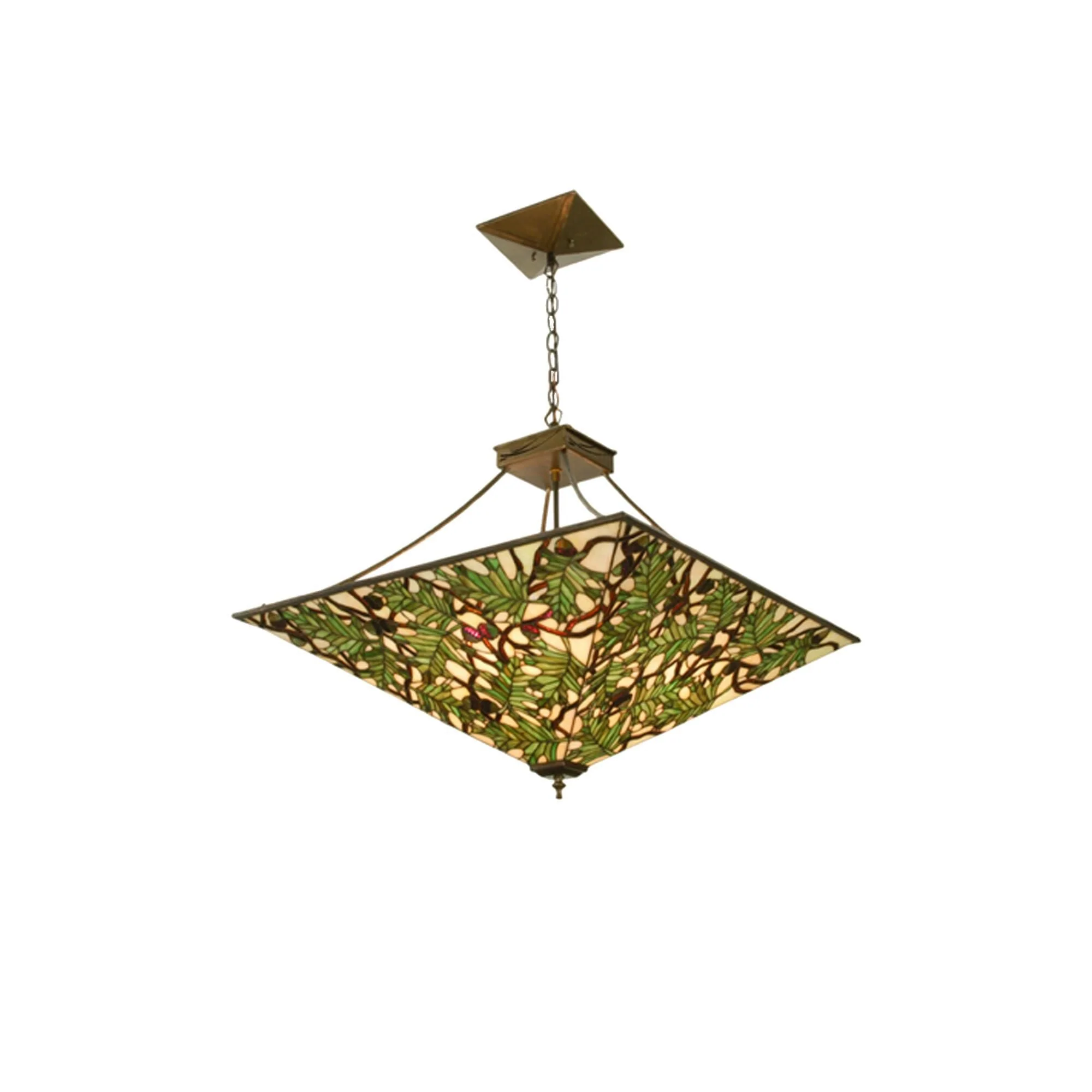 Meyda Lighting Acorn And Oak Leaf 37 Inch Large Pendant Cp103979 - Image 1