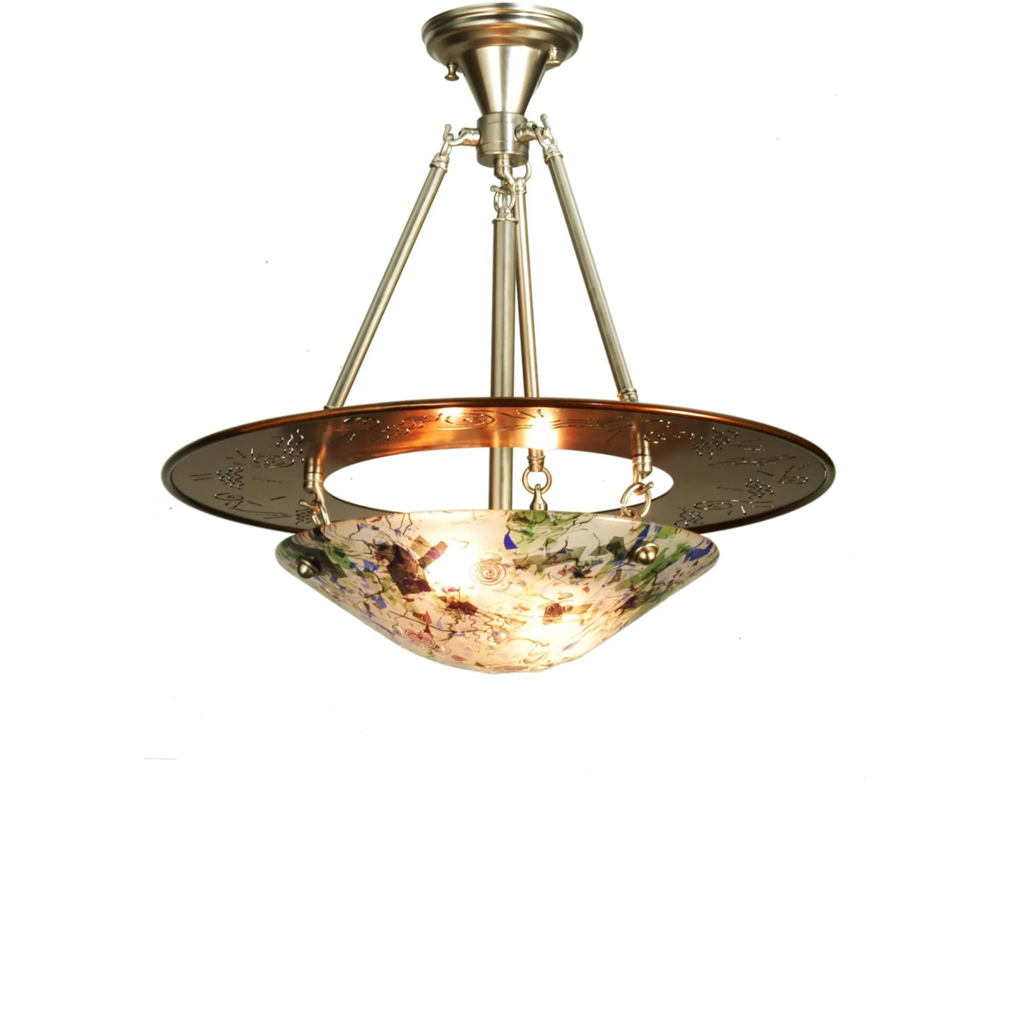 Meyda Lighting Supernova 31 Inch 3 Light Semi Flush Mount Cp104167 - Image 1
