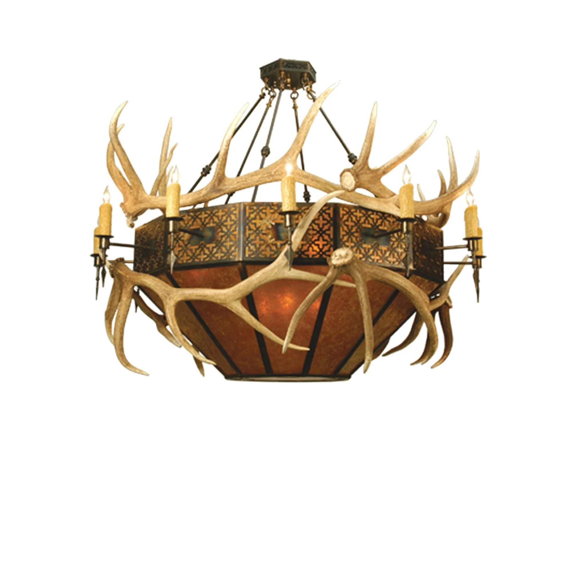 Meyda Lighting Antlers Elk 68 Inch Large Pendant Cp104272 - Image 1