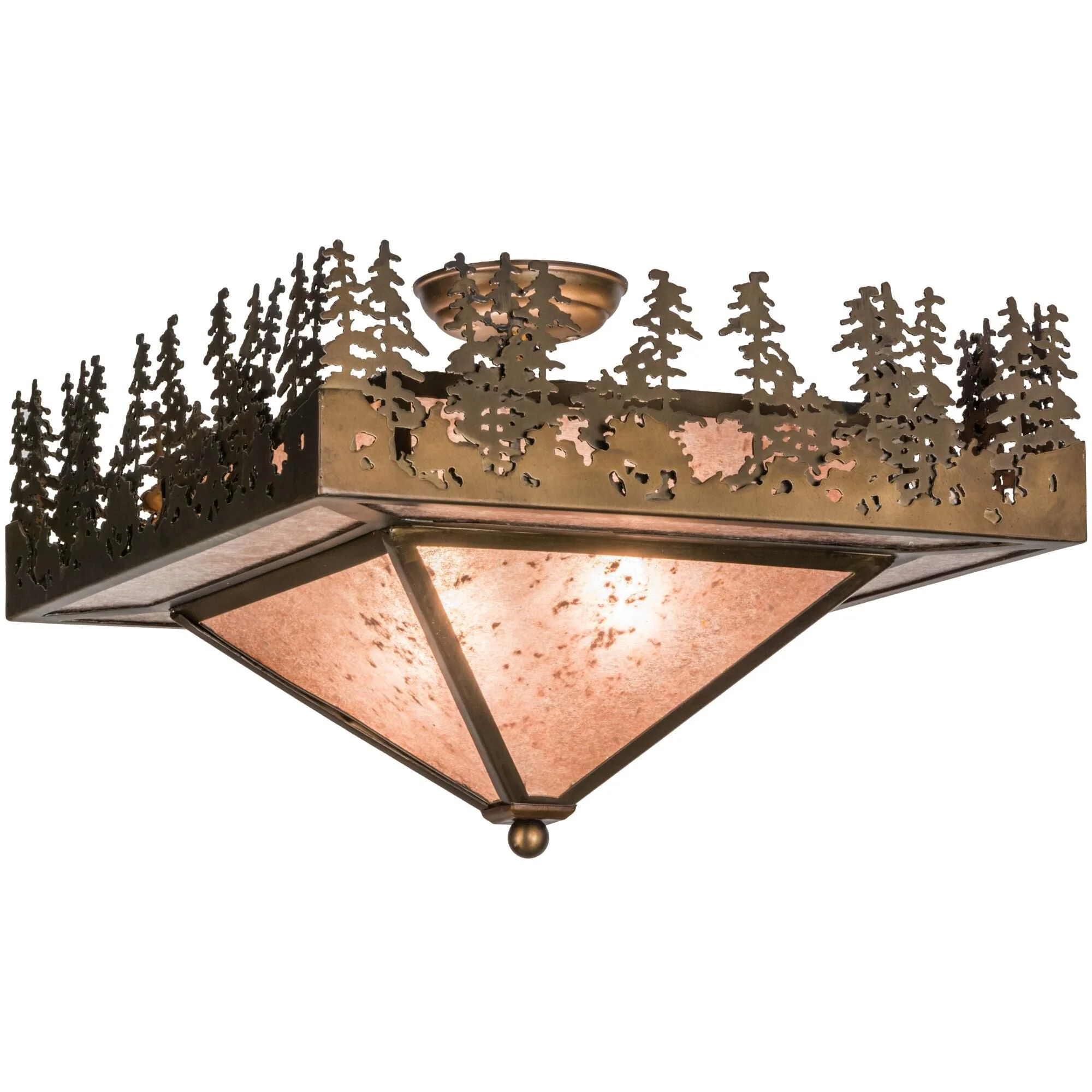 Meyda Lighting Pine Lake 26 Inch 2 Light Flush Mount Cp104911 - Image 1